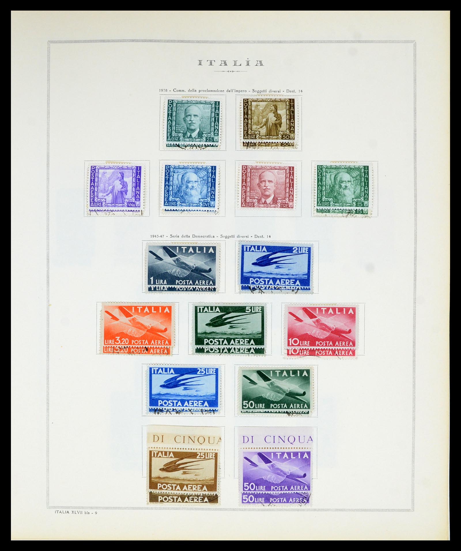 36865 090 - Postzegelverzameling 36865 Italië en gebieden 1850-1966.