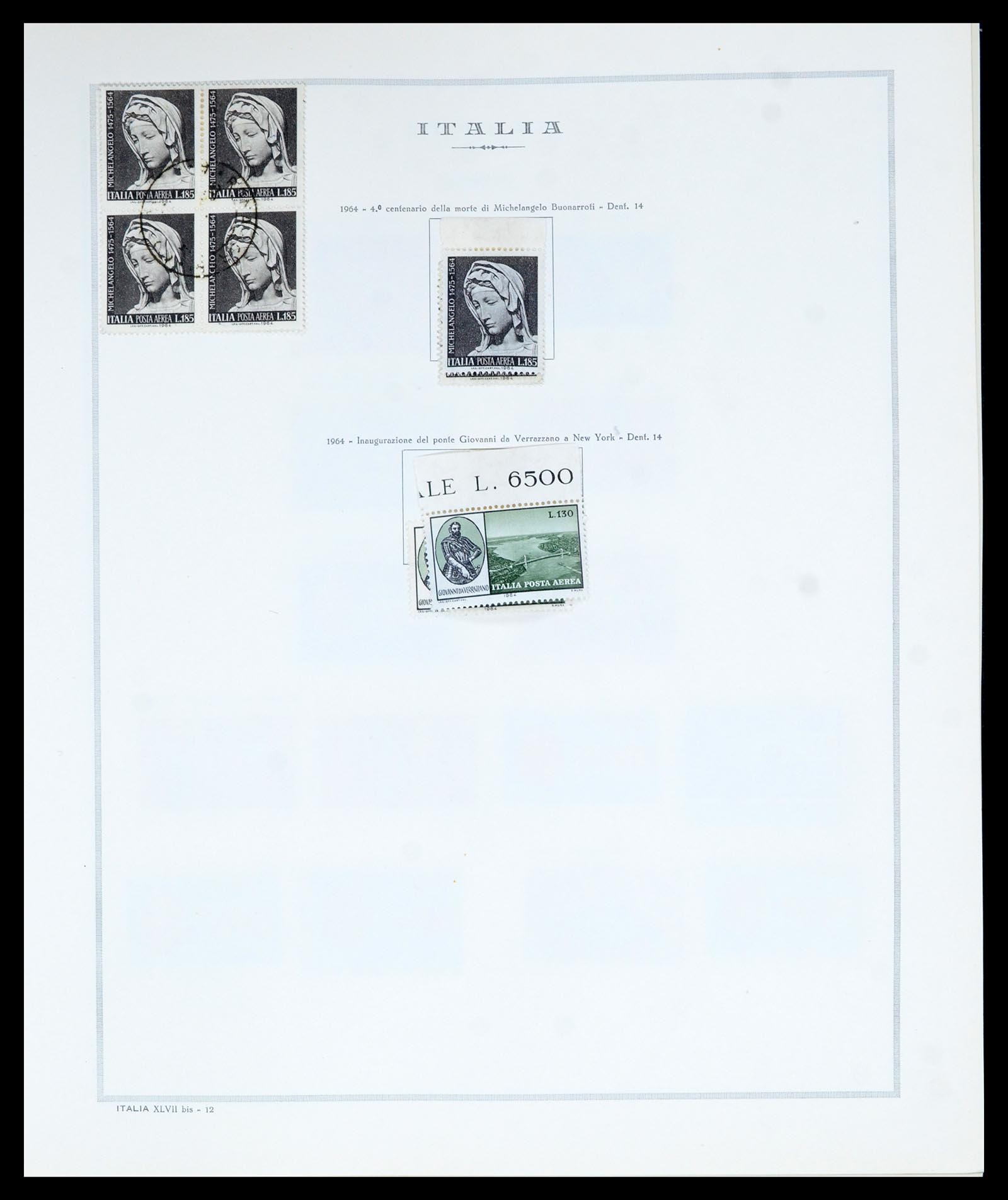 36865 094 - Postzegelverzameling 36865 Italië en gebieden 1850-1966.