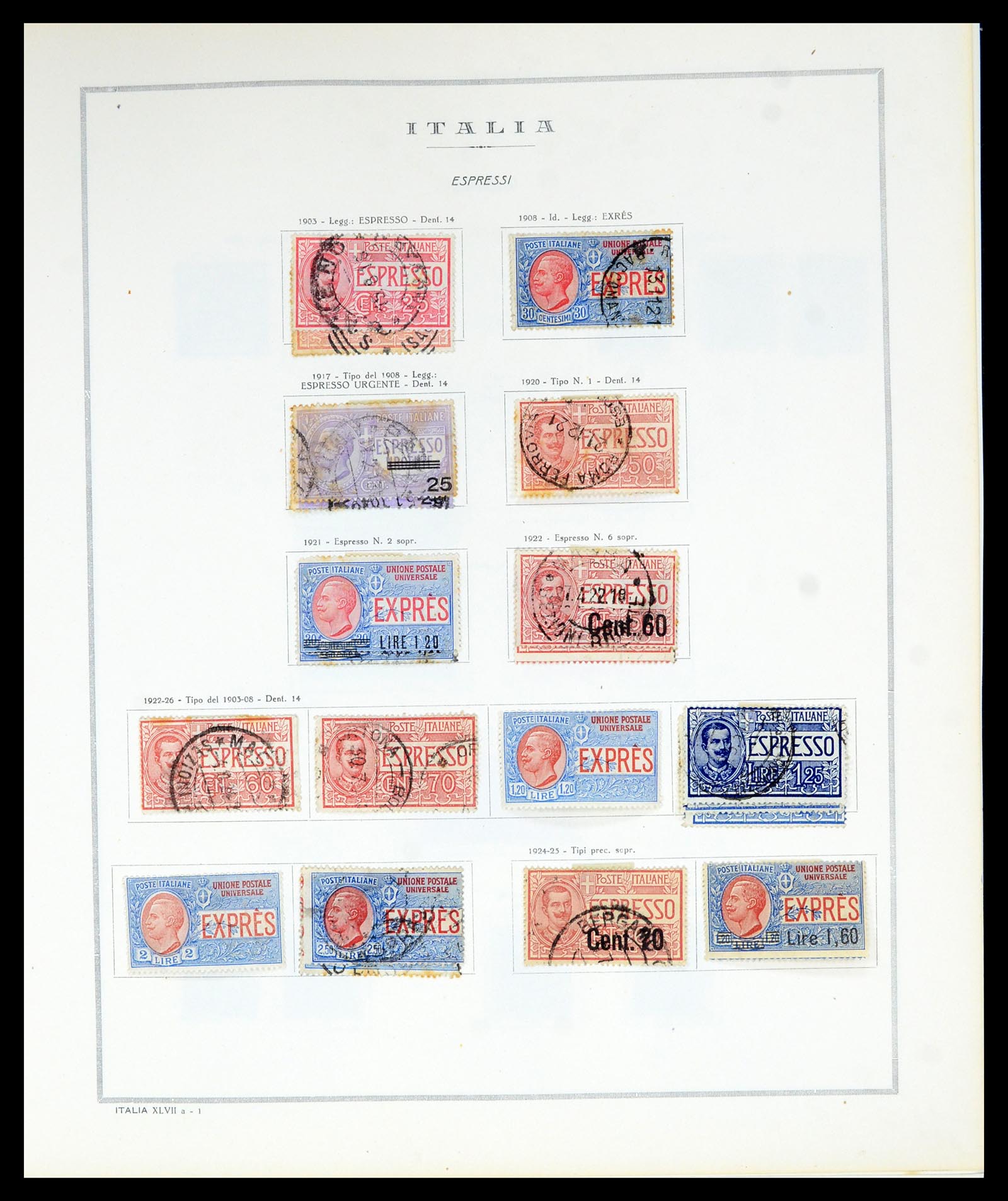 36865 095 - Postzegelverzameling 36865 Italië en gebieden 1850-1966.