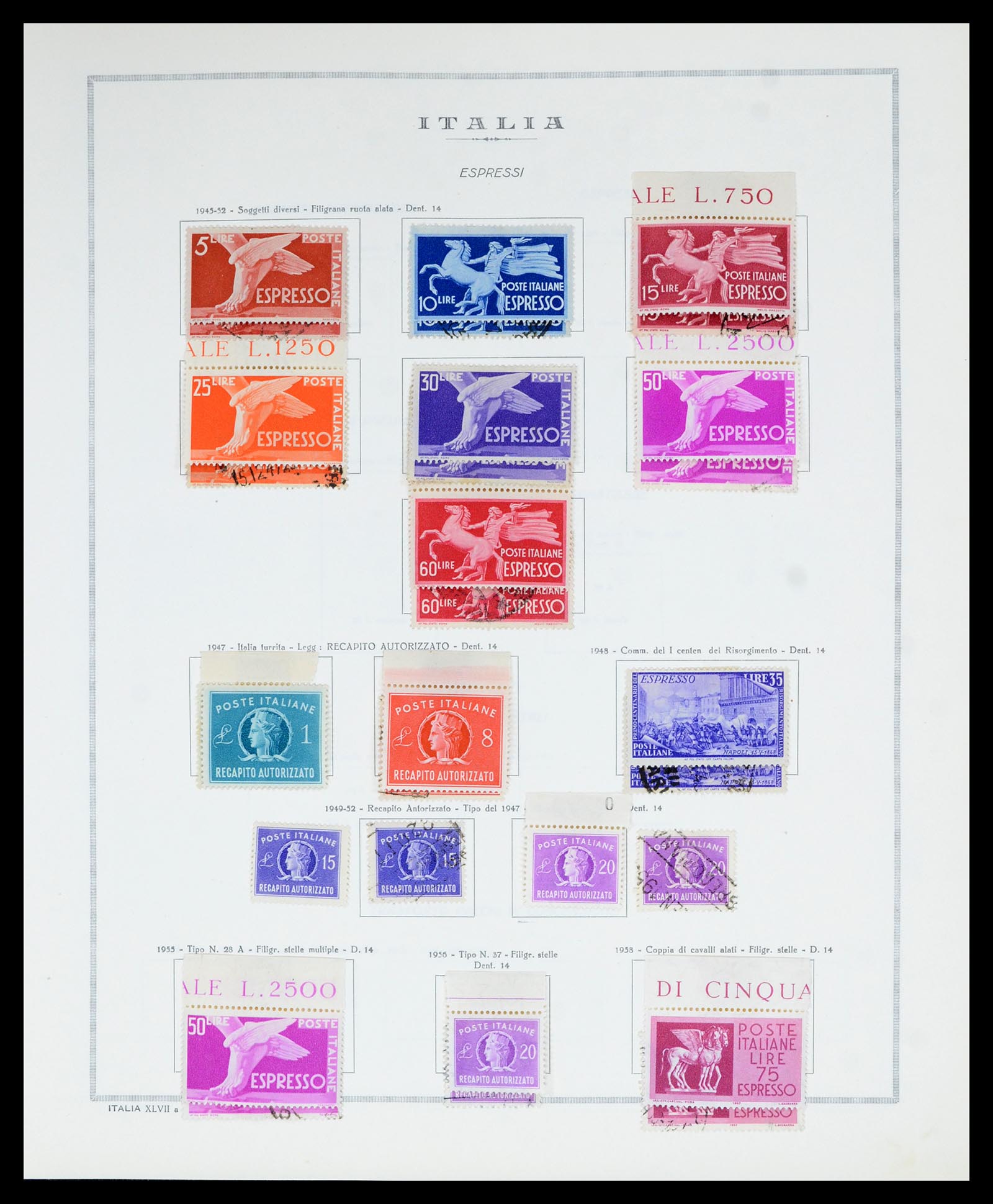 36865 097 - Postzegelverzameling 36865 Italië en gebieden 1850-1966.