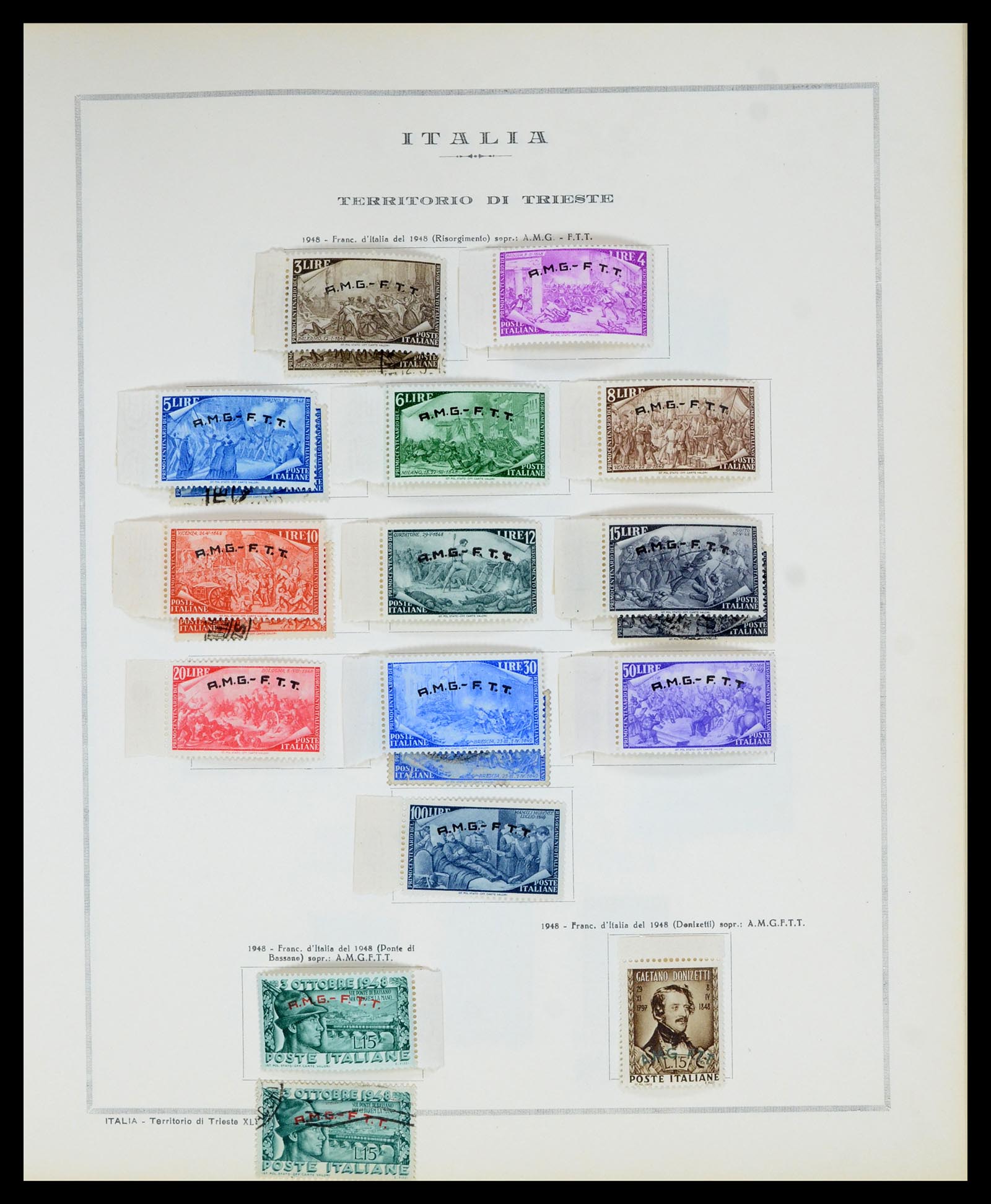 36865 134 - Postzegelverzameling 36865 Italië en gebieden 1850-1966.