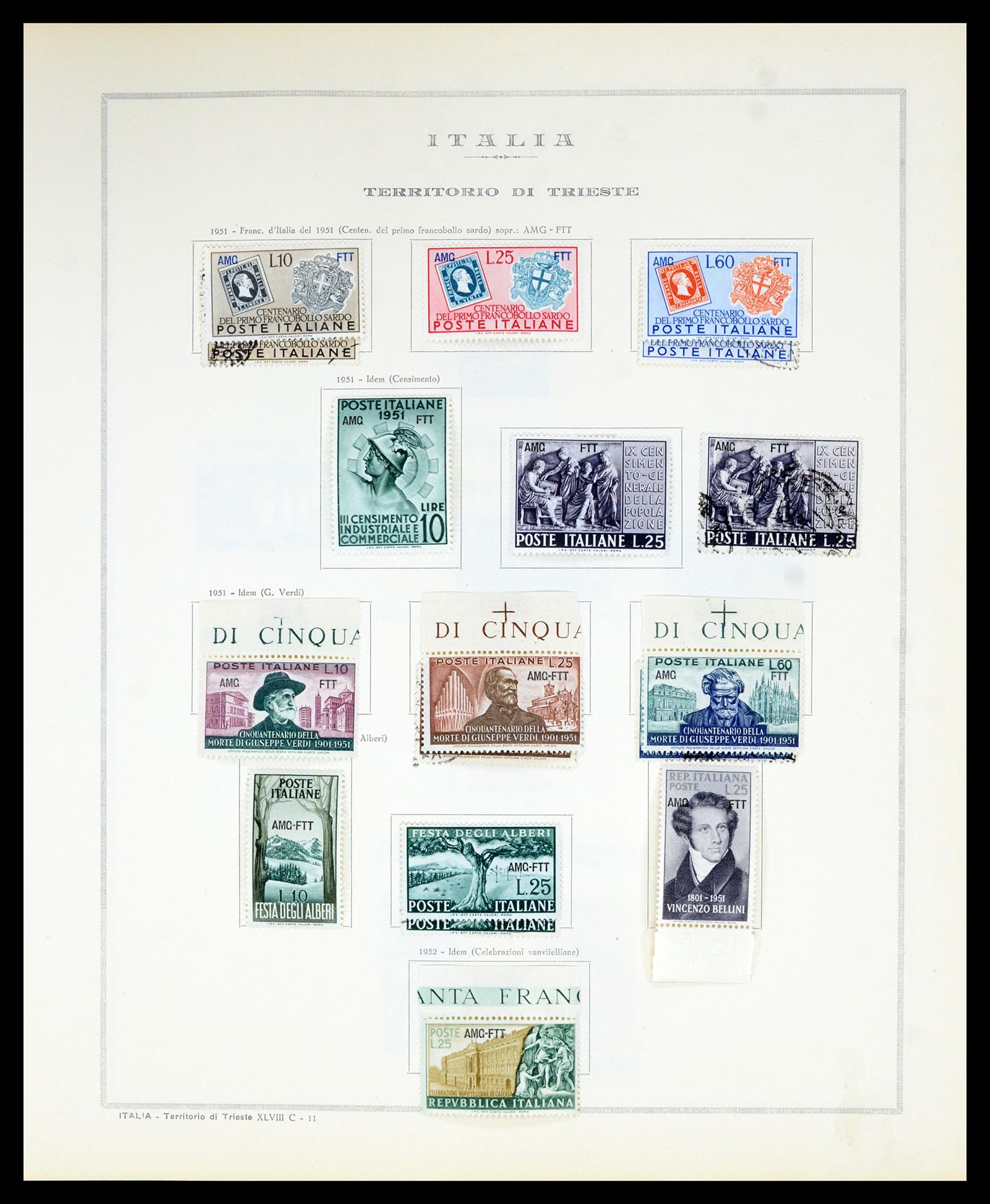 36865 143 - Postzegelverzameling 36865 Italië en gebieden 1850-1966.