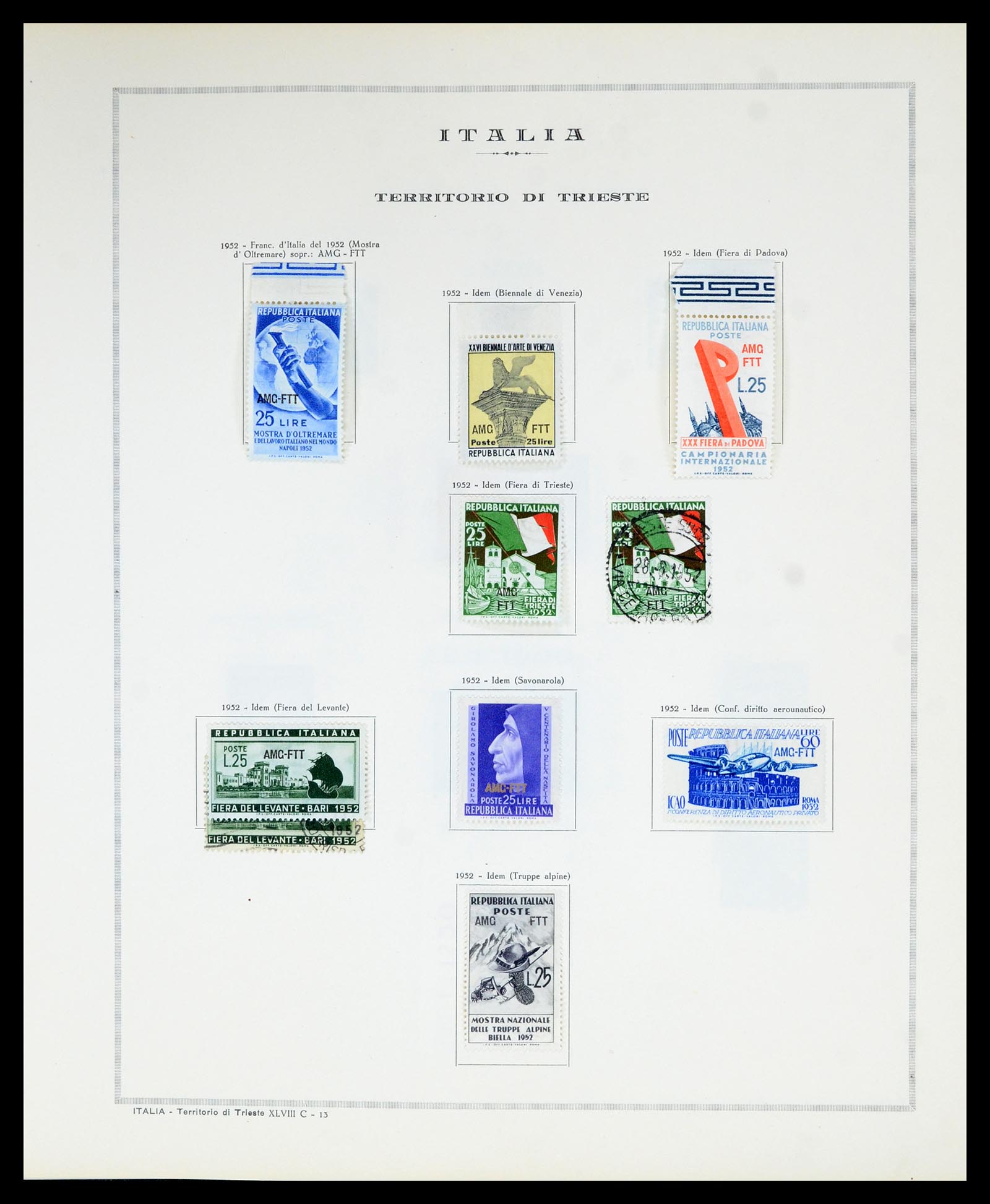 36865 145 - Postzegelverzameling 36865 Italië en gebieden 1850-1966.