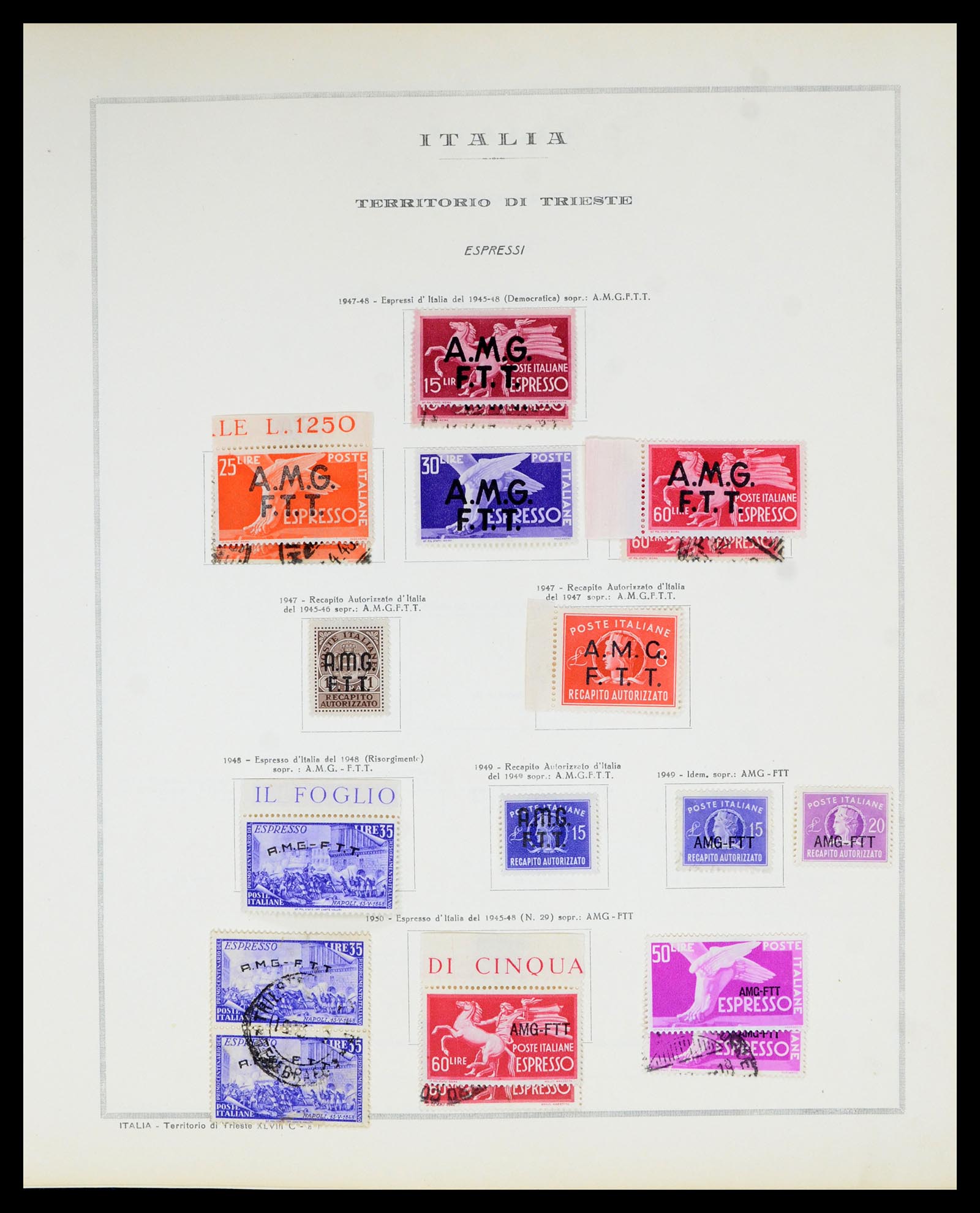 36865 154 - Postzegelverzameling 36865 Italië en gebieden 1850-1966.
