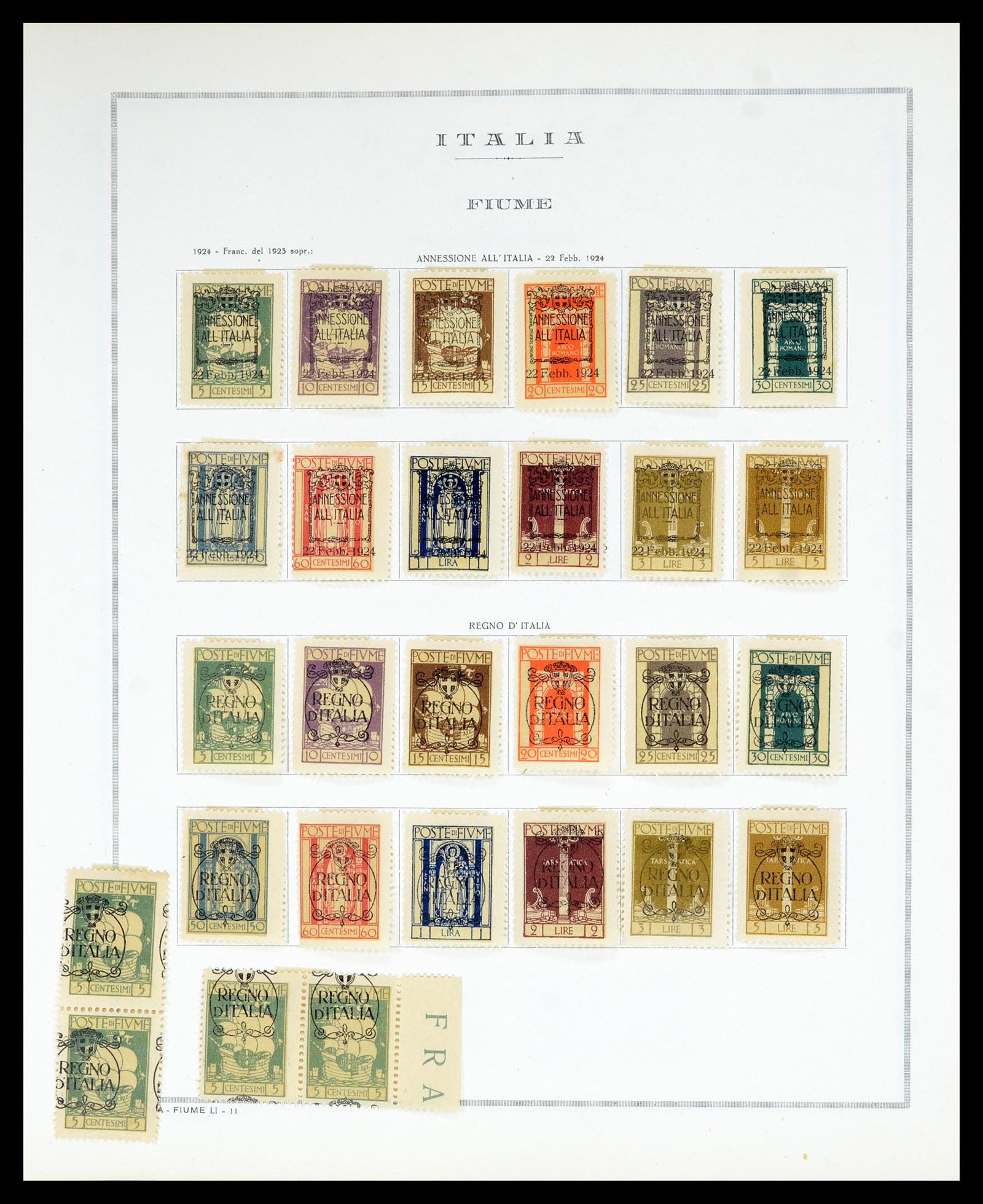 36865 180 - Postzegelverzameling 36865 Italië en gebieden 1850-1966.