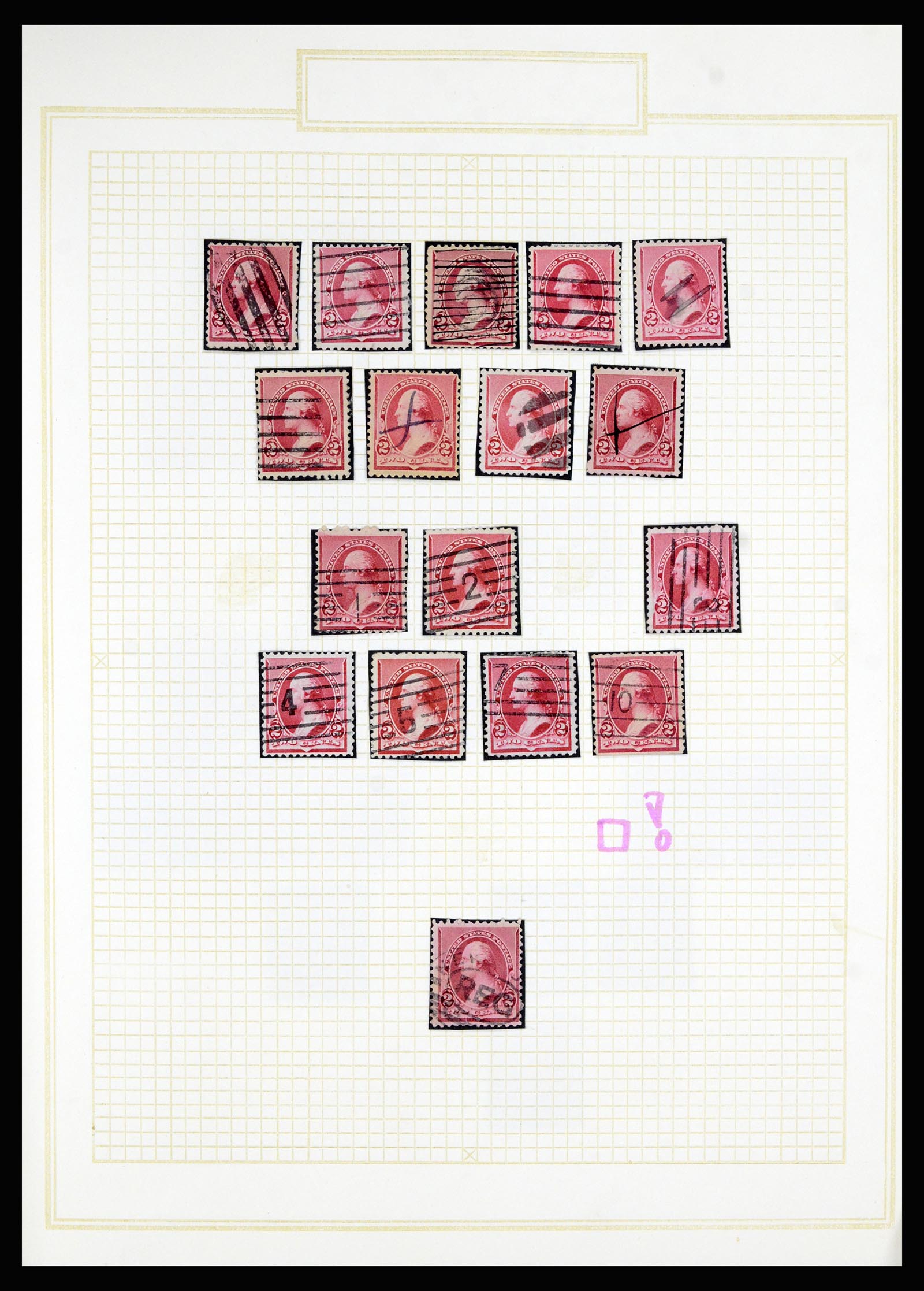 36866 012 - Postzegelverzameling 36866 USA uitzoekpartij.