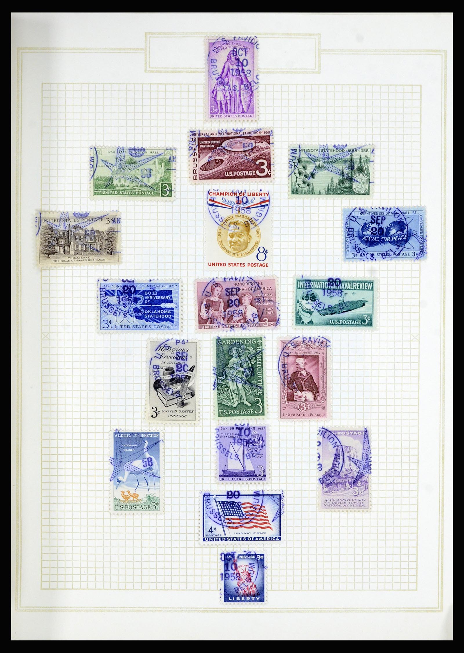 36866 023 - Stamp collection 36866 USA sorting lot.