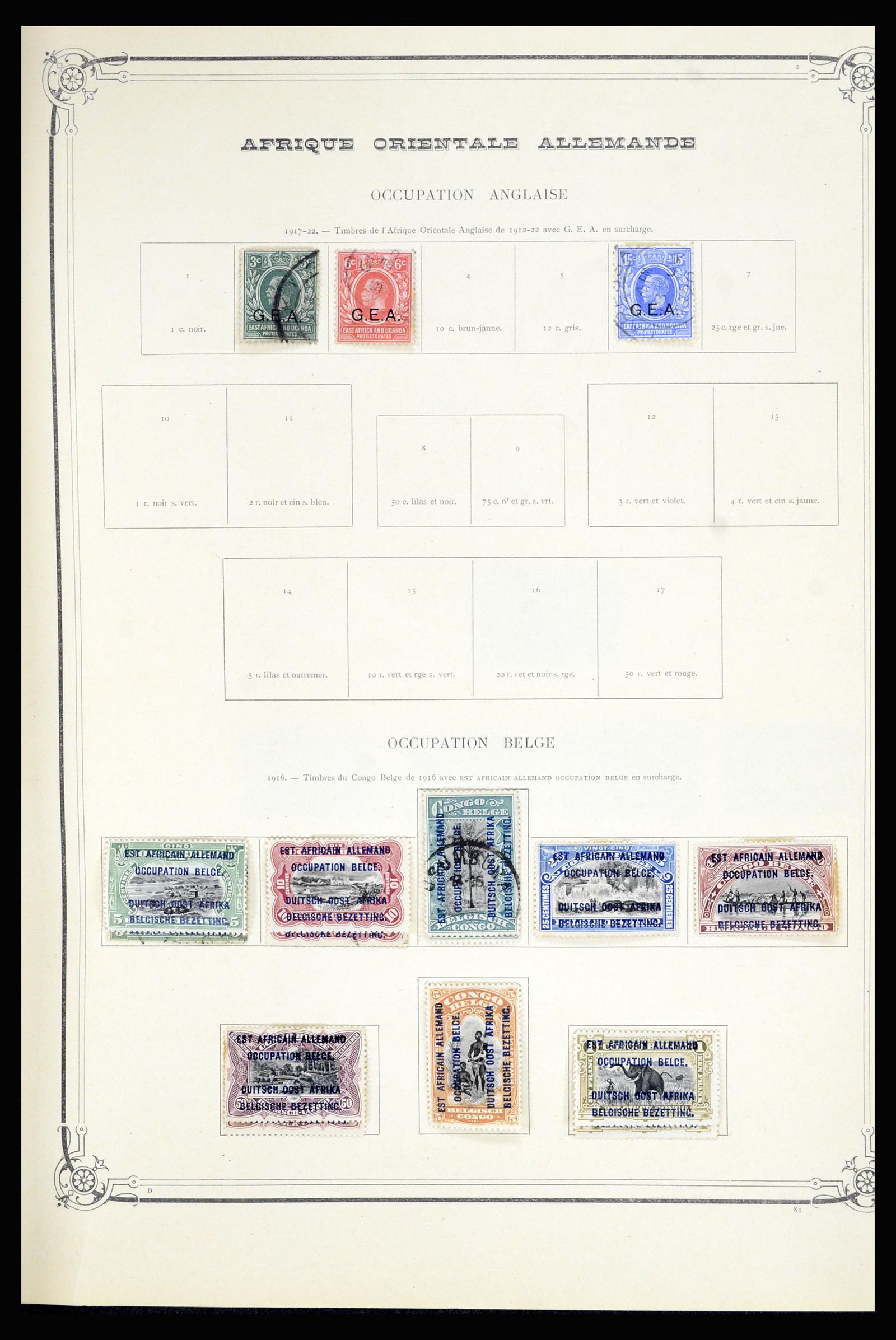 36867 022 - Postzegelverzameling 36867 Afrika landen A-M 1860-1960.