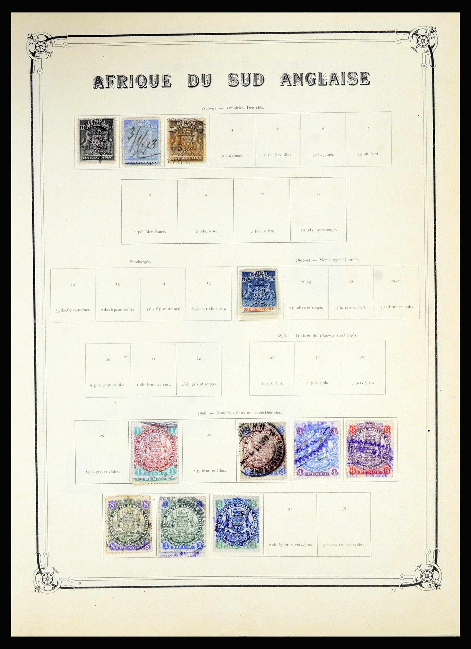 36867 047 - Postzegelverzameling 36867 Afrika landen A-M 1860-1960.