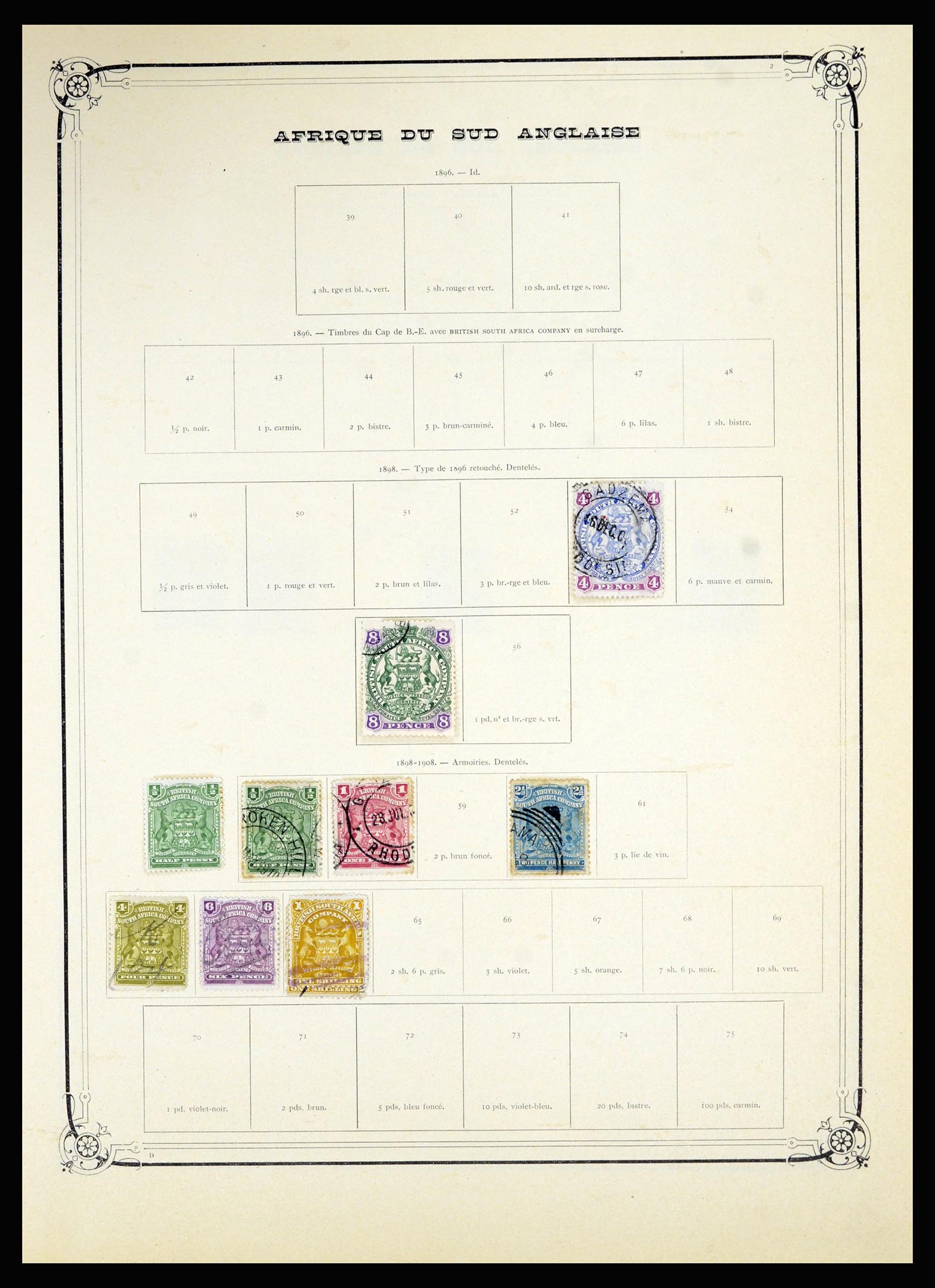 36867 048 - Postzegelverzameling 36867 Afrika landen A-M 1860-1960.