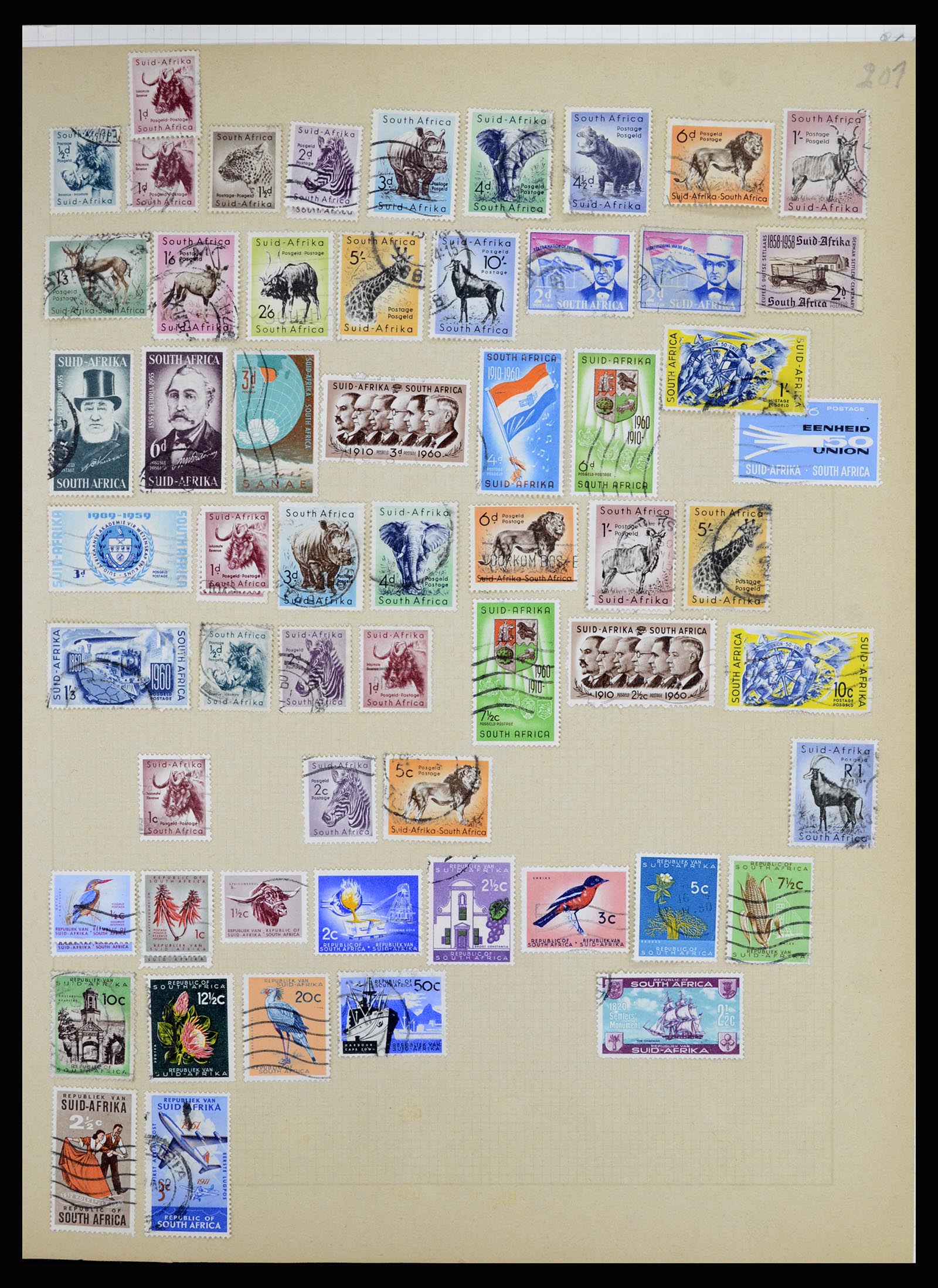 36867 055 - Postzegelverzameling 36867 Afrika landen A-M 1860-1960.