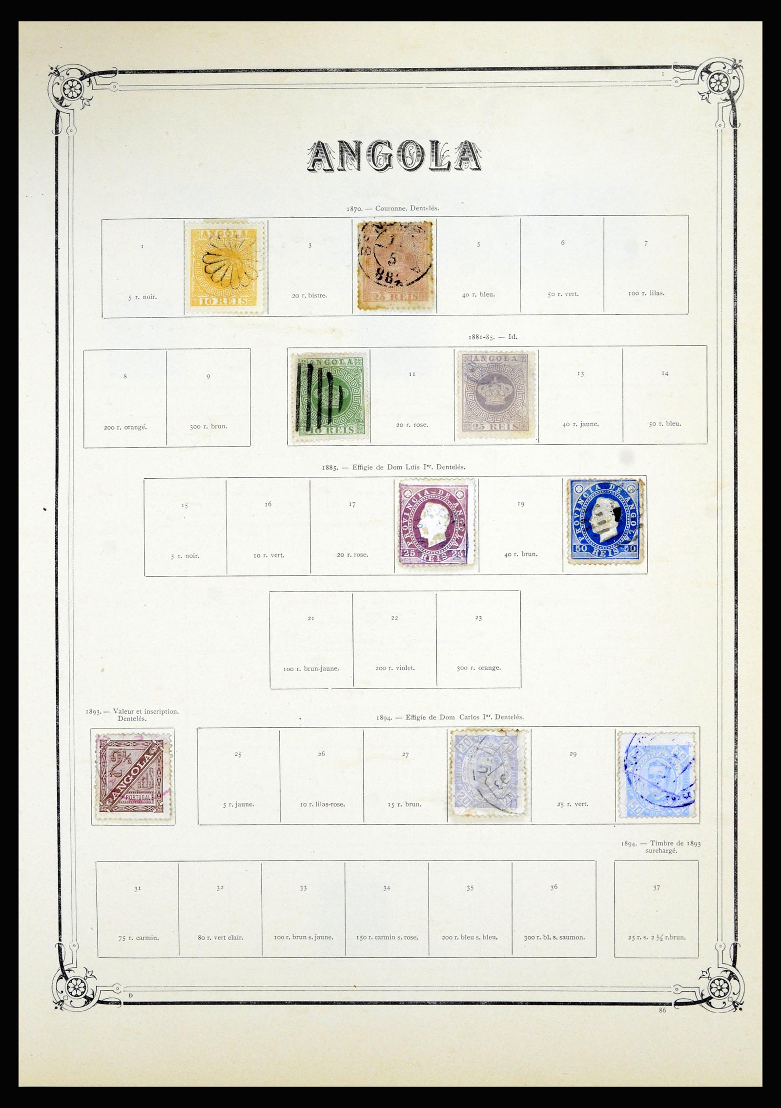 36867 077 - Postzegelverzameling 36867 Afrika landen A-M 1860-1960.