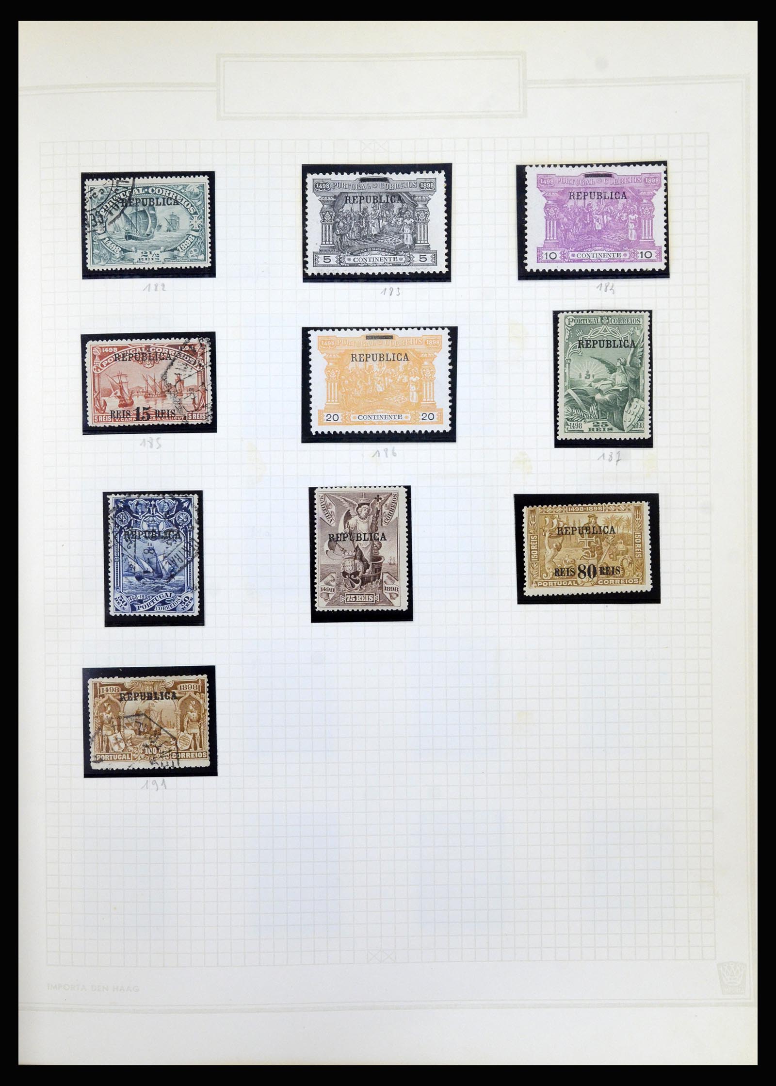 36869 012 - Postzegelverzameling 36869 Portugal 1853-1990.