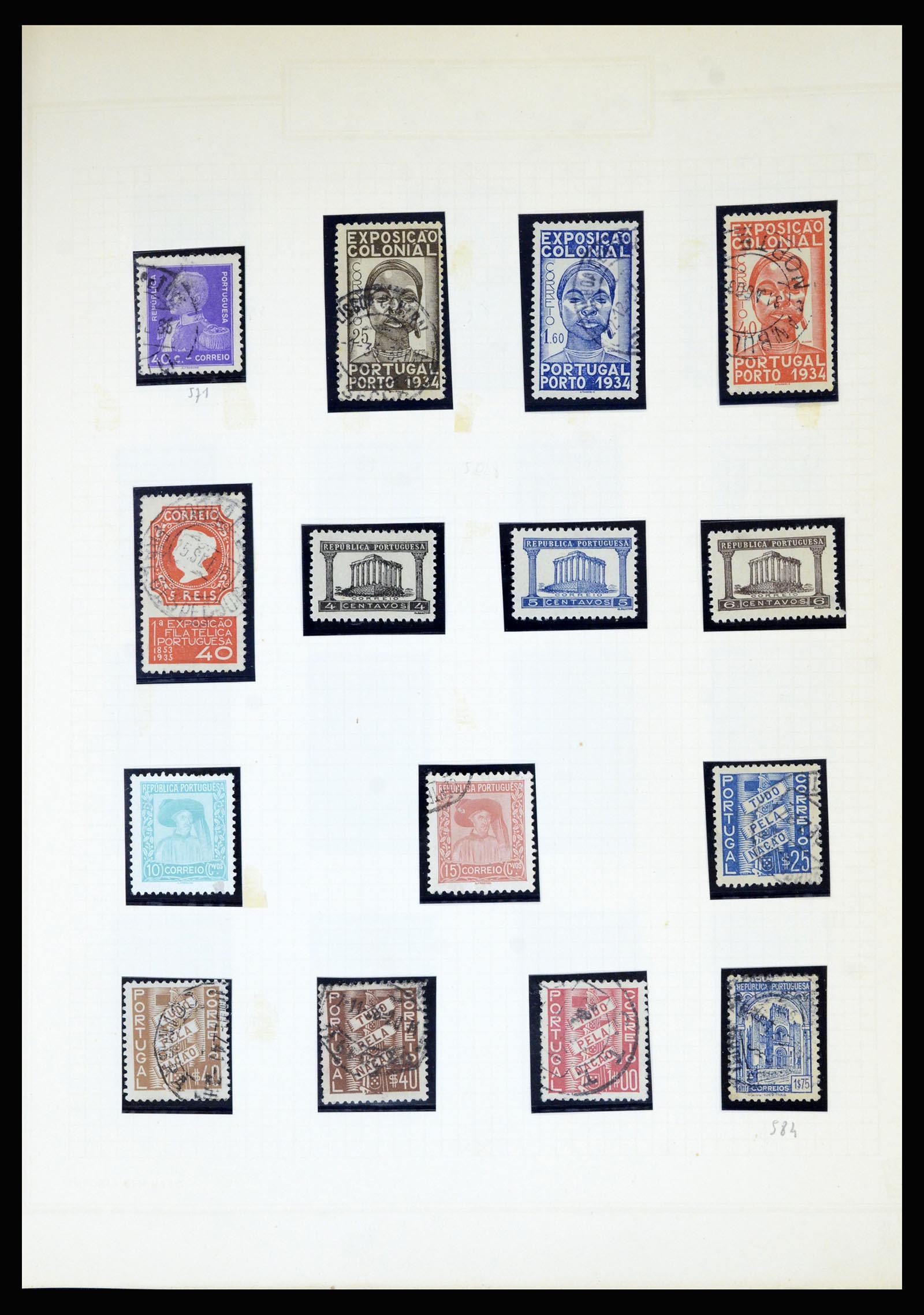 36869 034 - Stamp collection 36869 Portugal 1853-1990.