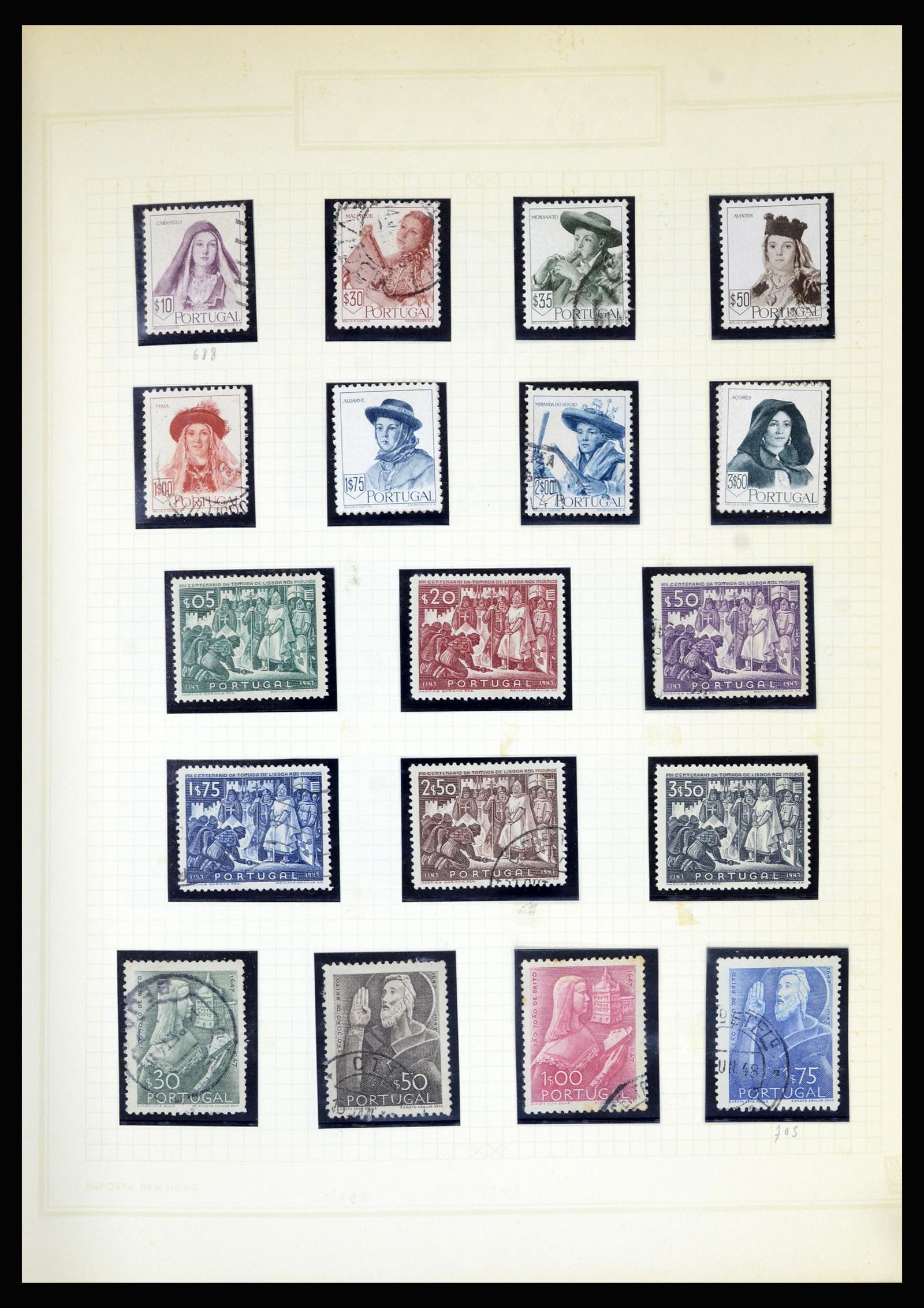 36869 041 - Stamp collection 36869 Portugal 1853-1990.