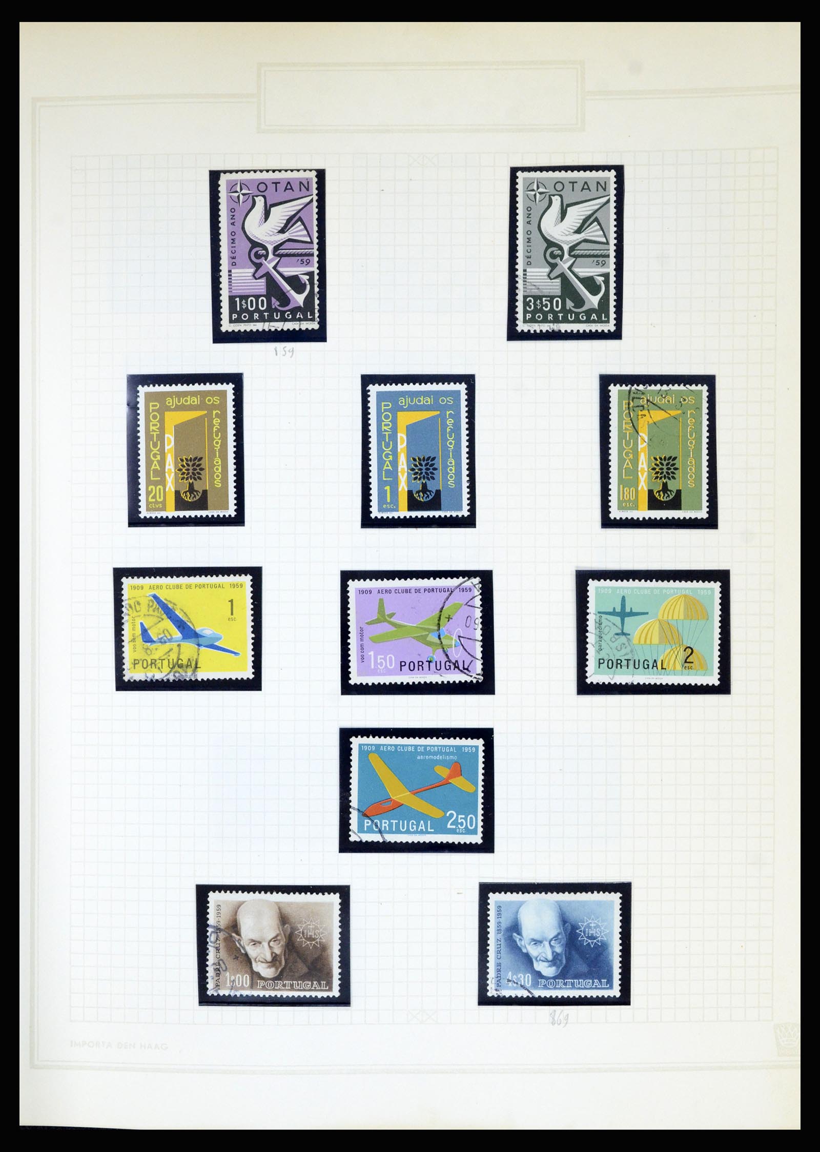 36869 052 - Stamp collection 36869 Portugal 1853-1990.