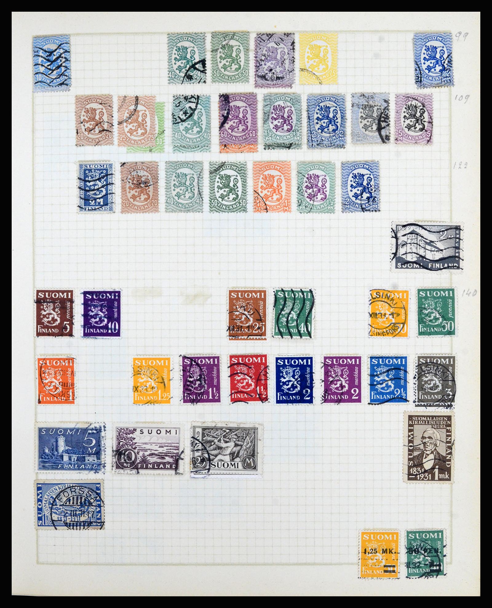 36872 007 - Postzegelverzameling 36872 Europese landen 1849-1950.