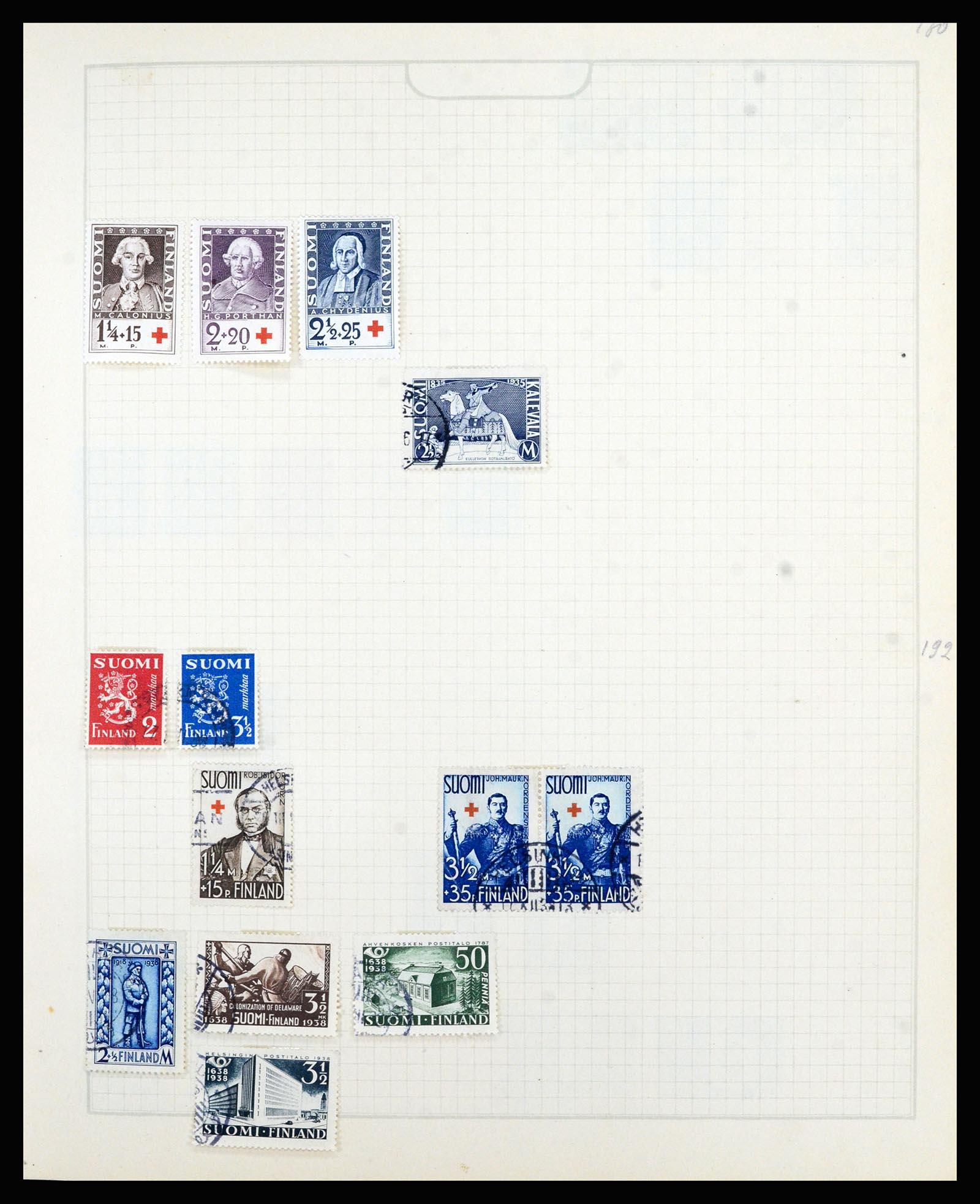 36872 008 - Postzegelverzameling 36872 Europese landen 1849-1950.