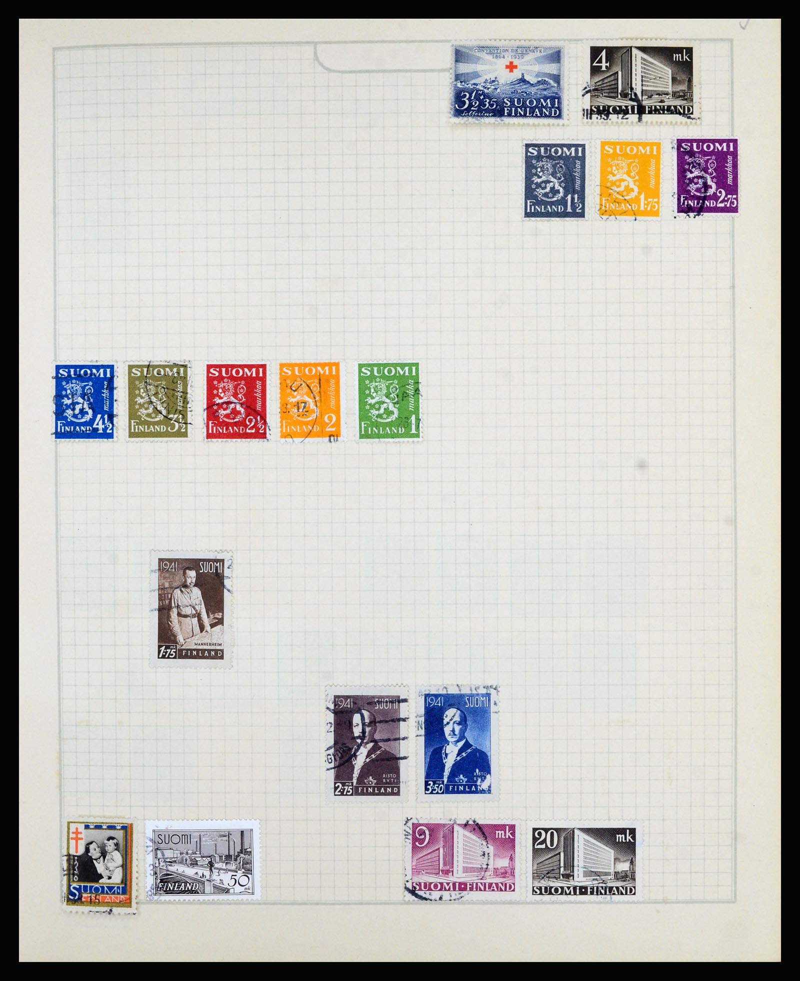 36872 009 - Postzegelverzameling 36872 Europese landen 1849-1950.