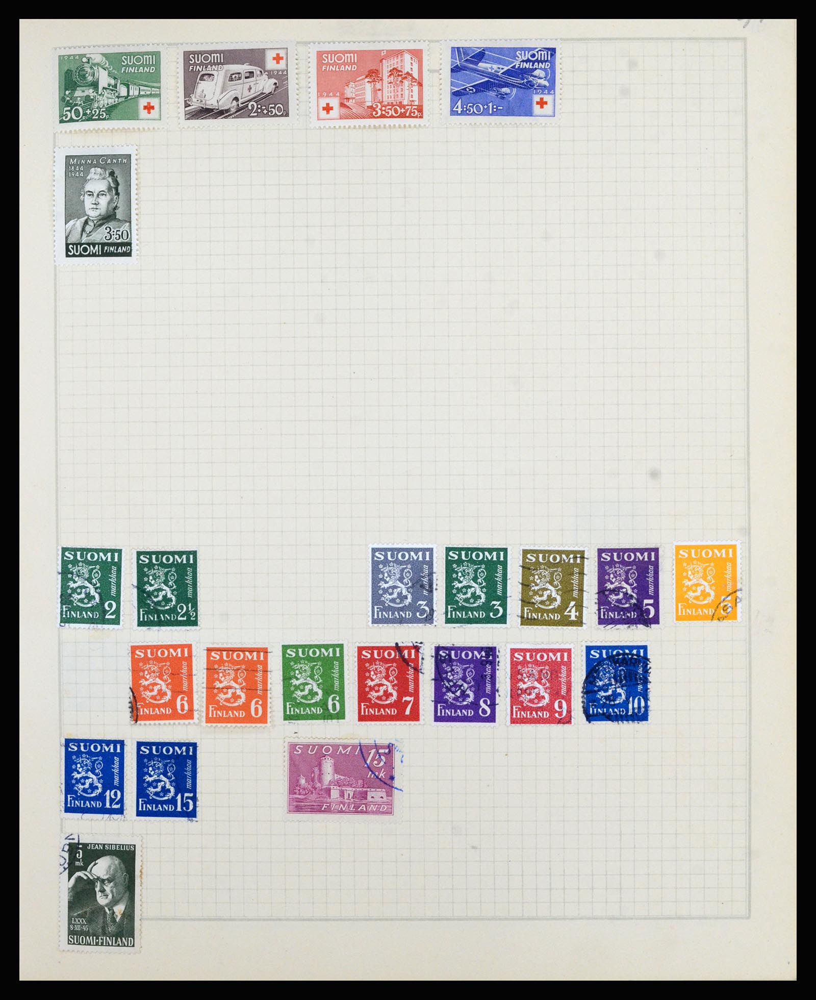 36872 010 - Postzegelverzameling 36872 Europese landen 1849-1950.