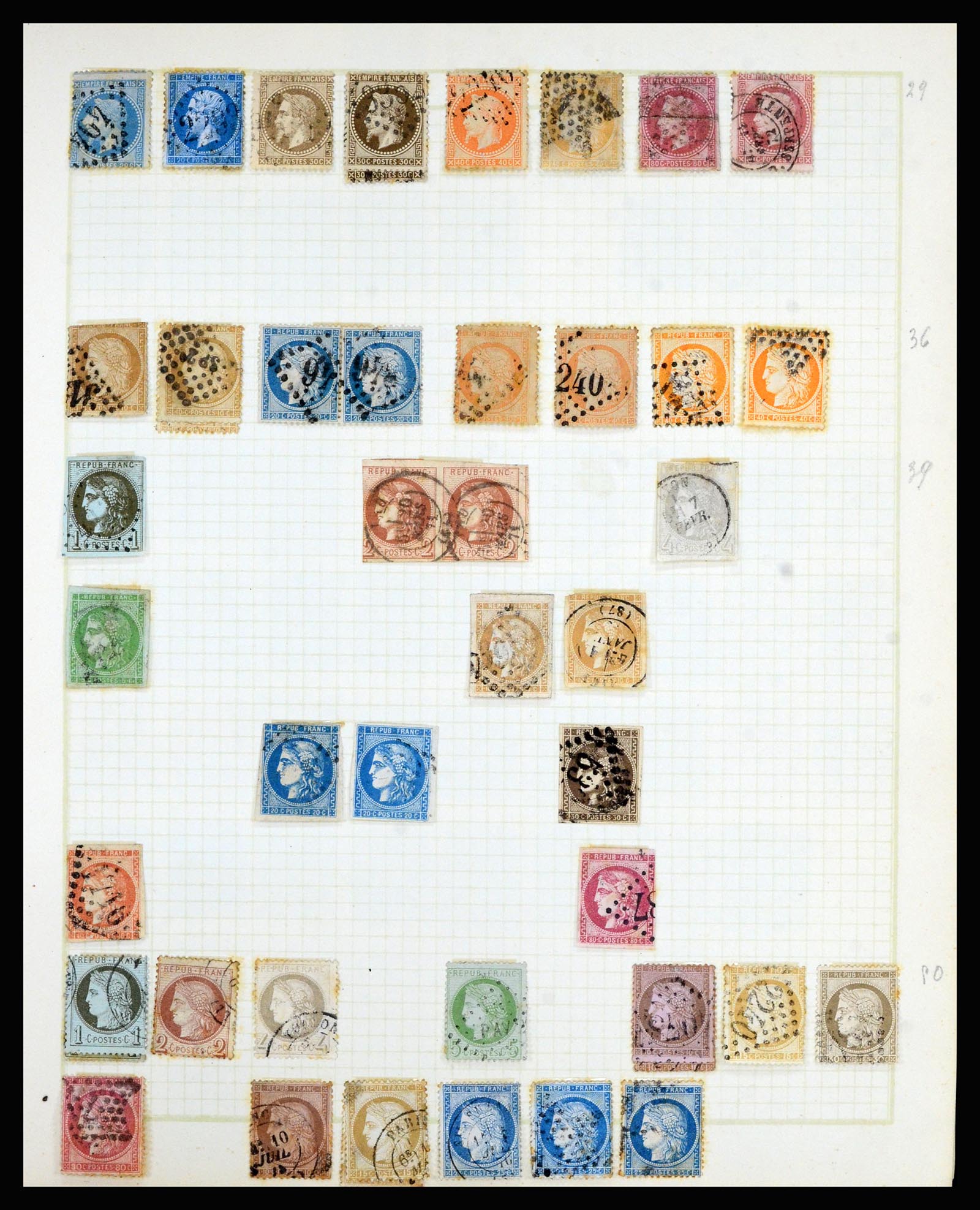 36872 016 - Postzegelverzameling 36872 Europese landen 1849-1950.
