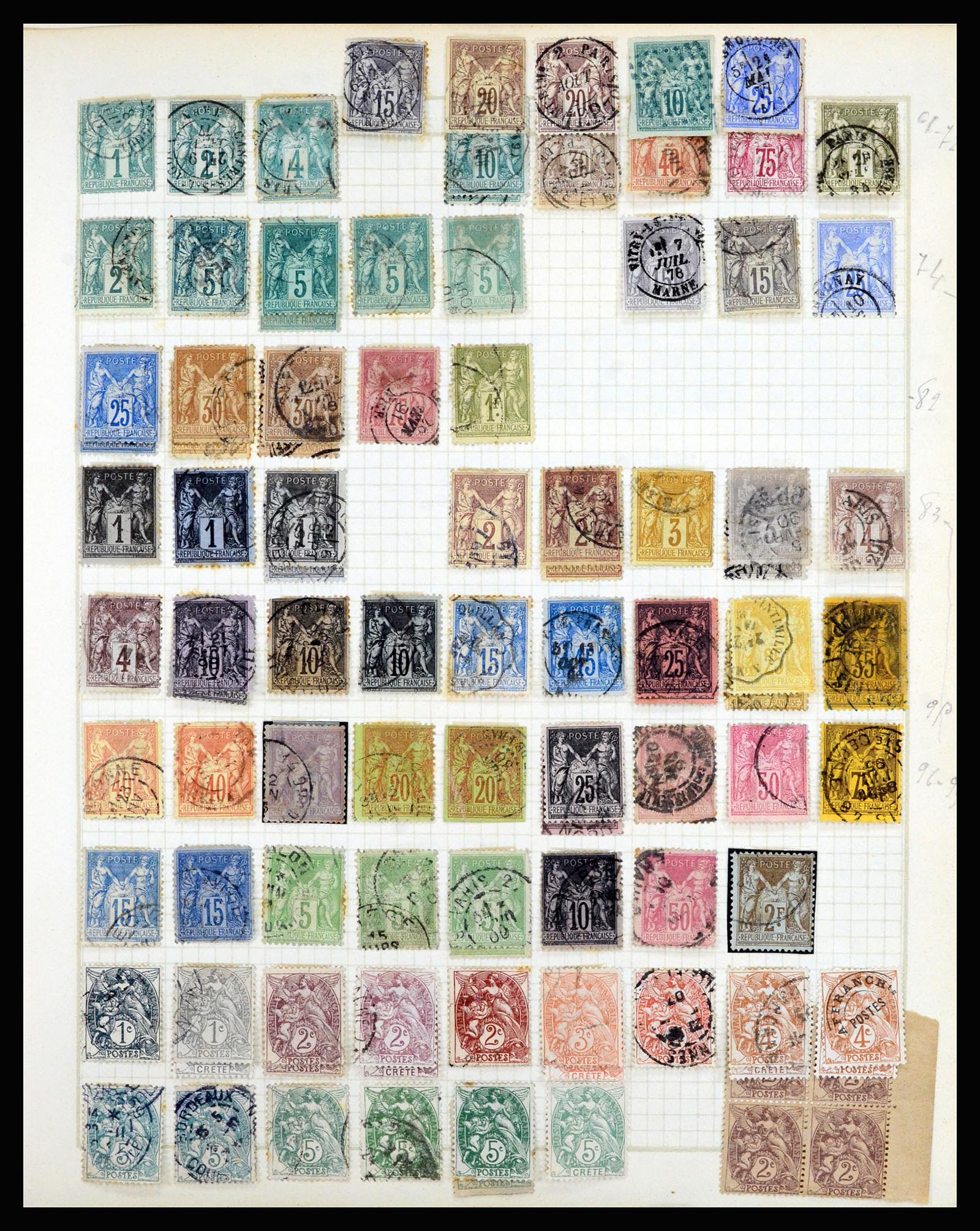 36872 017 - Postzegelverzameling 36872 Europese landen 1849-1950.