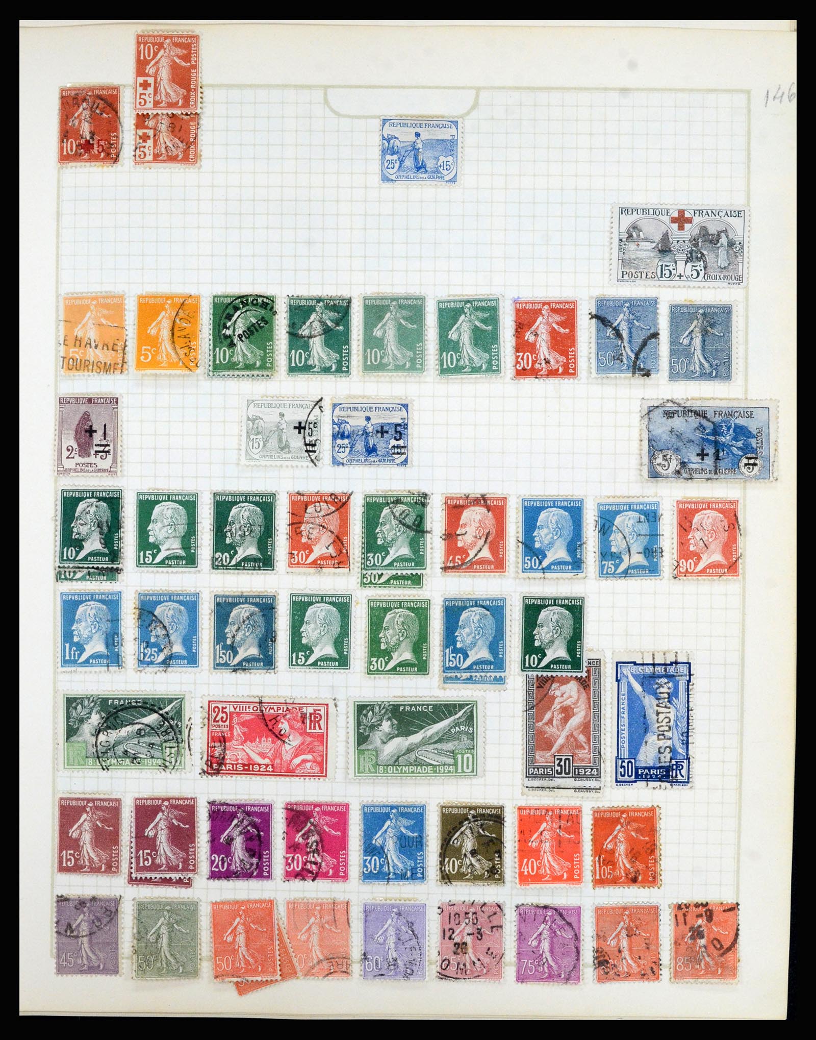 36872 019 - Postzegelverzameling 36872 Europese landen 1849-1950.