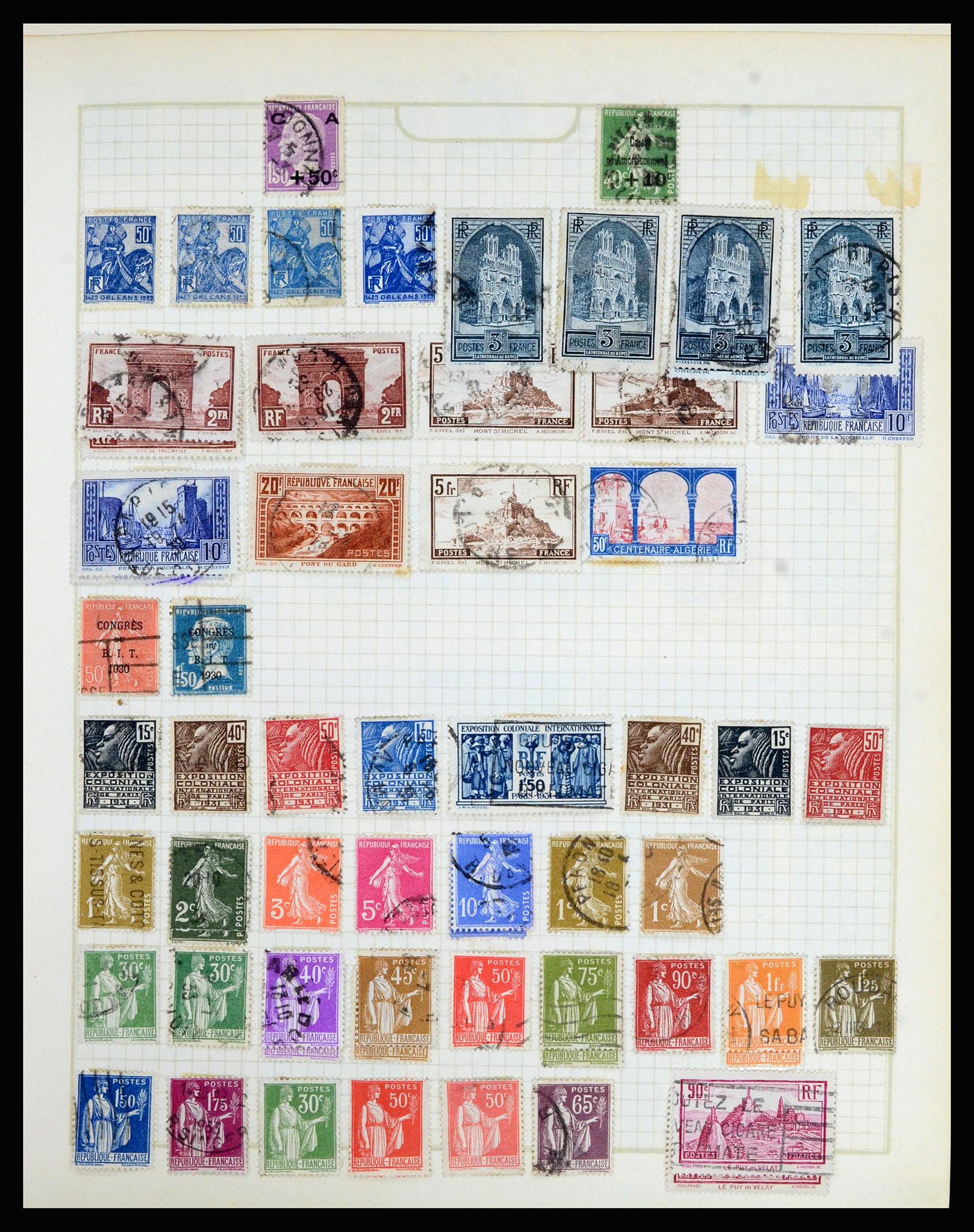 36872 021 - Postzegelverzameling 36872 Europese landen 1849-1950.