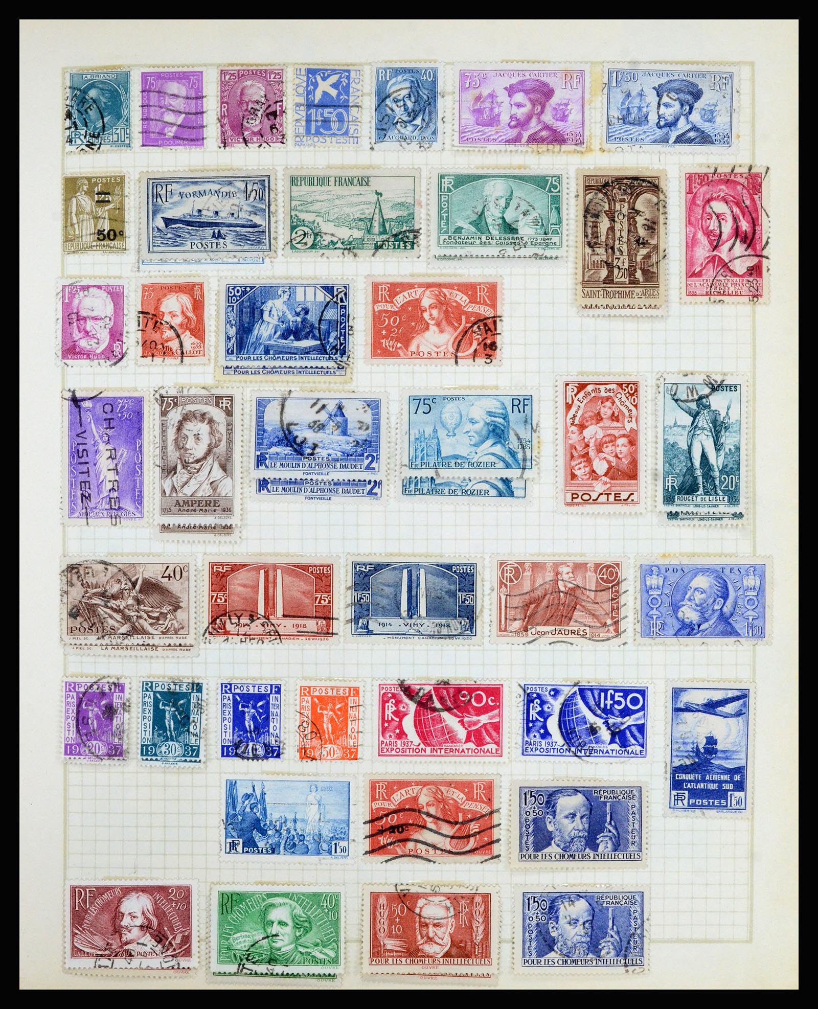 36872 022 - Postzegelverzameling 36872 Europese landen 1849-1950.
