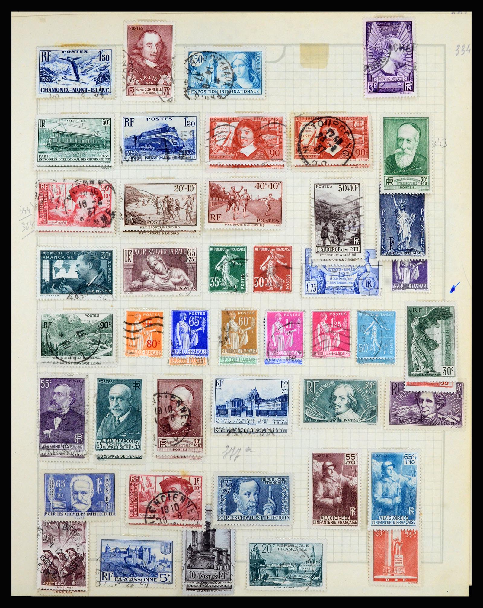 36872 023 - Postzegelverzameling 36872 Europese landen 1849-1950.