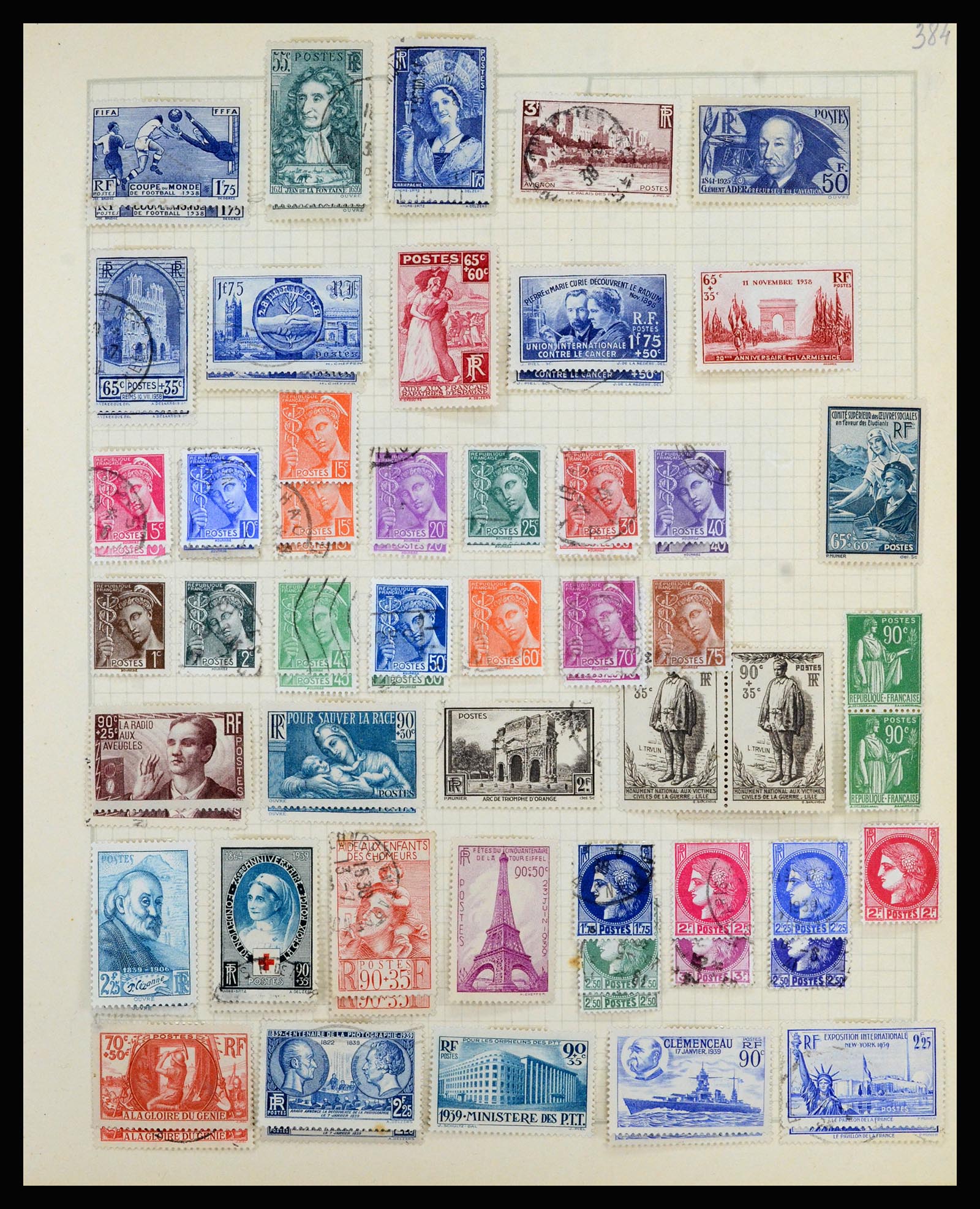 36872 024 - Postzegelverzameling 36872 Europese landen 1849-1950.
