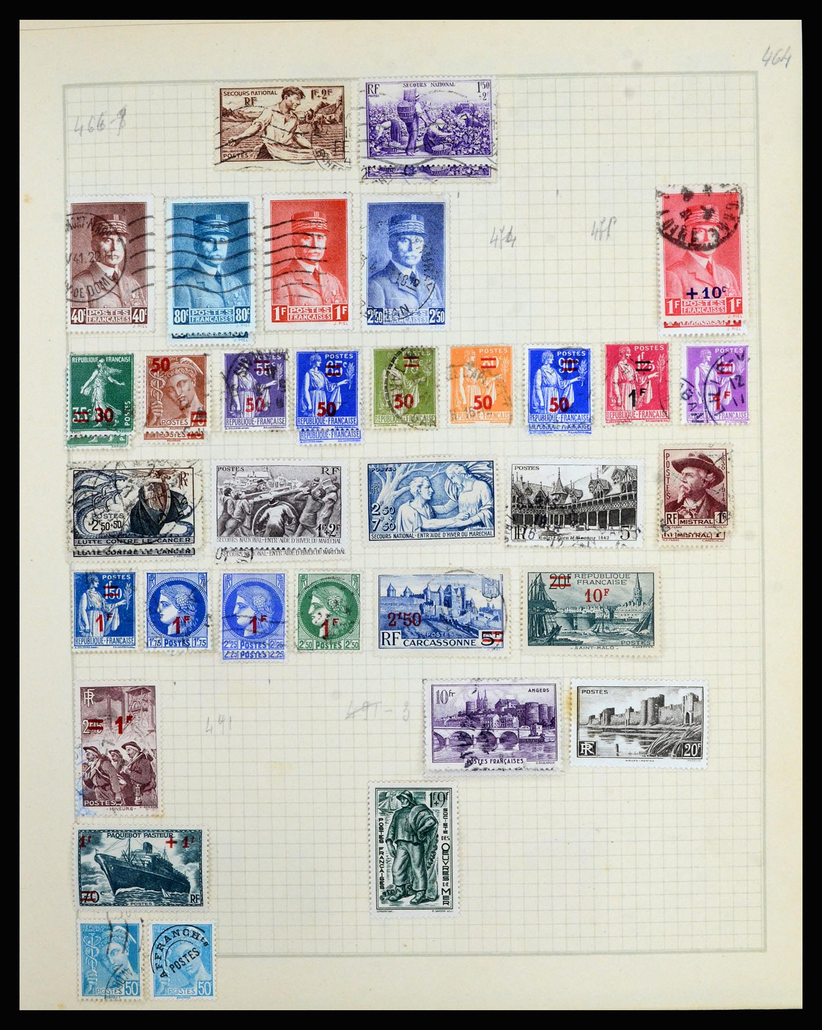 36872 026 - Postzegelverzameling 36872 Europese landen 1849-1950.
