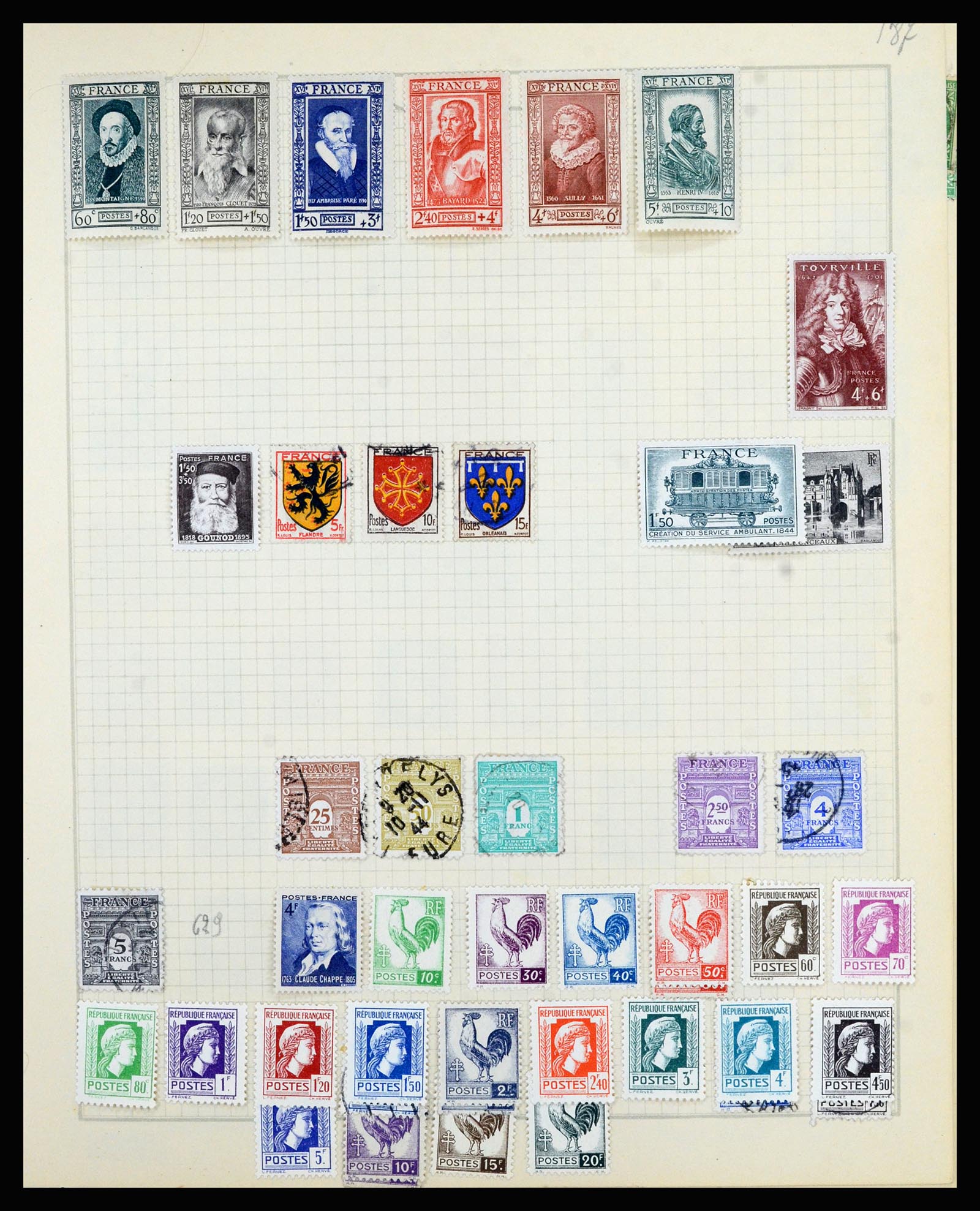 36872 029 - Postzegelverzameling 36872 Europese landen 1849-1950.