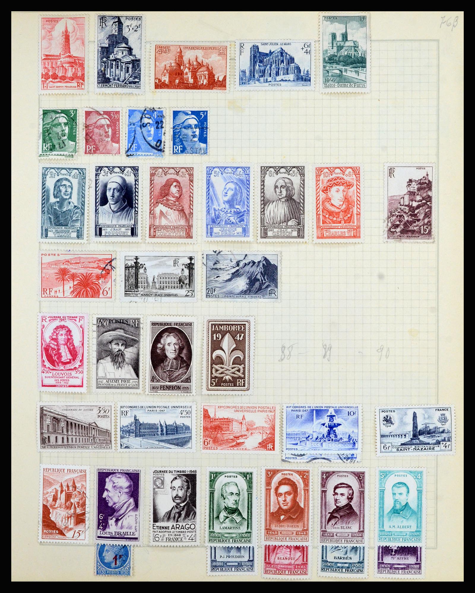 36872 032 - Postzegelverzameling 36872 Europese landen 1849-1950.