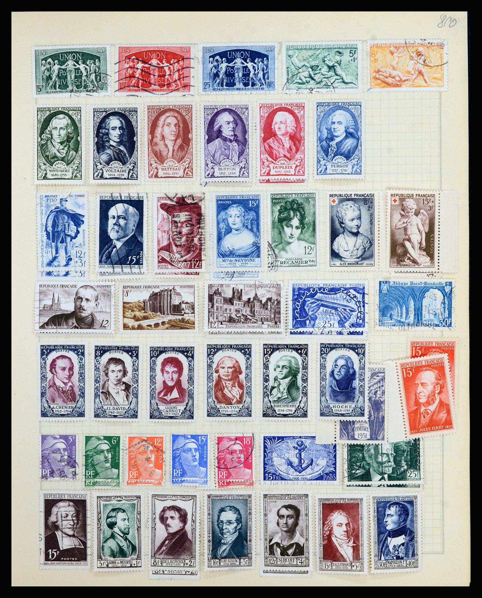36872 034 - Postzegelverzameling 36872 Europese landen 1849-1950.