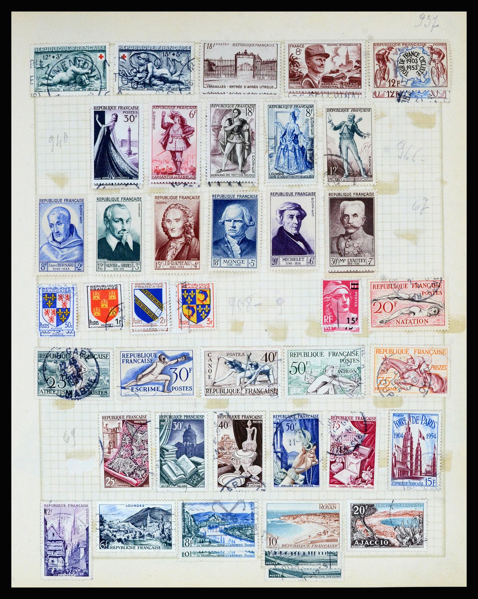 36872 036 - Postzegelverzameling 36872 Europese landen 1849-1950.