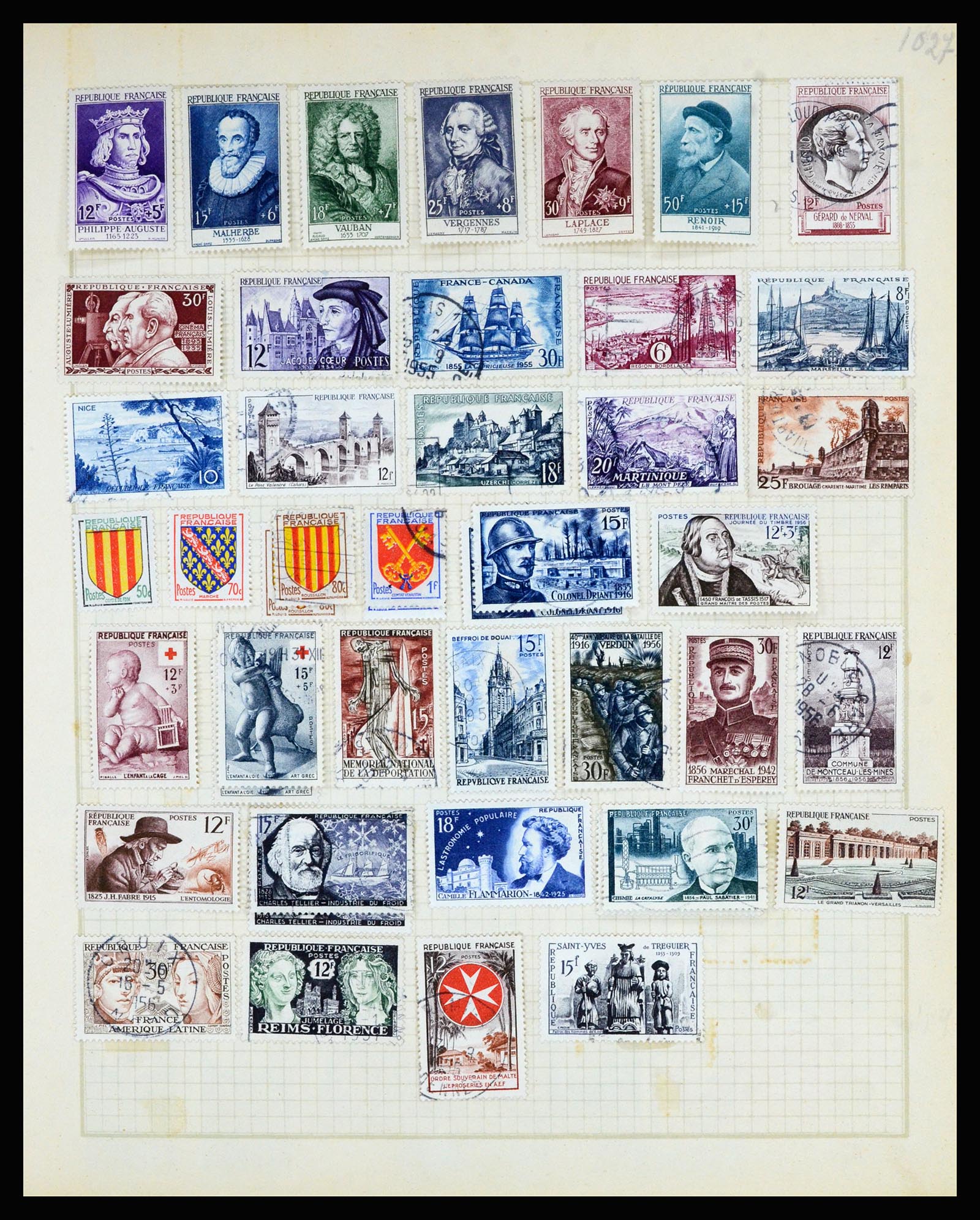 36872 038 - Postzegelverzameling 36872 Europese landen 1849-1950.