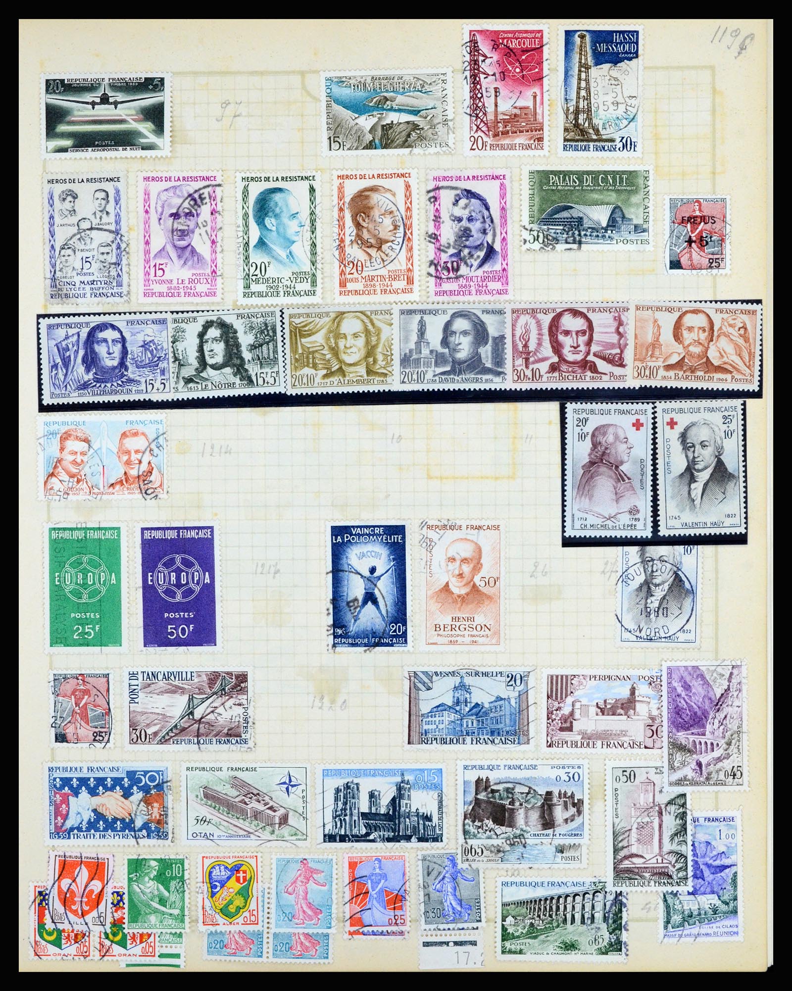 36872 042 - Postzegelverzameling 36872 Europese landen 1849-1950.