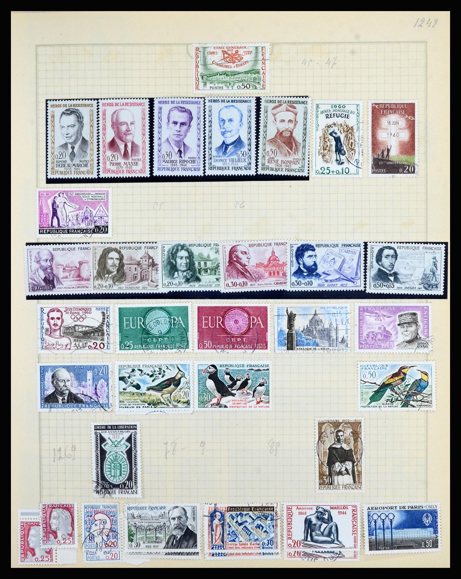 36872 044 - Postzegelverzameling 36872 Europese landen 1849-1950.