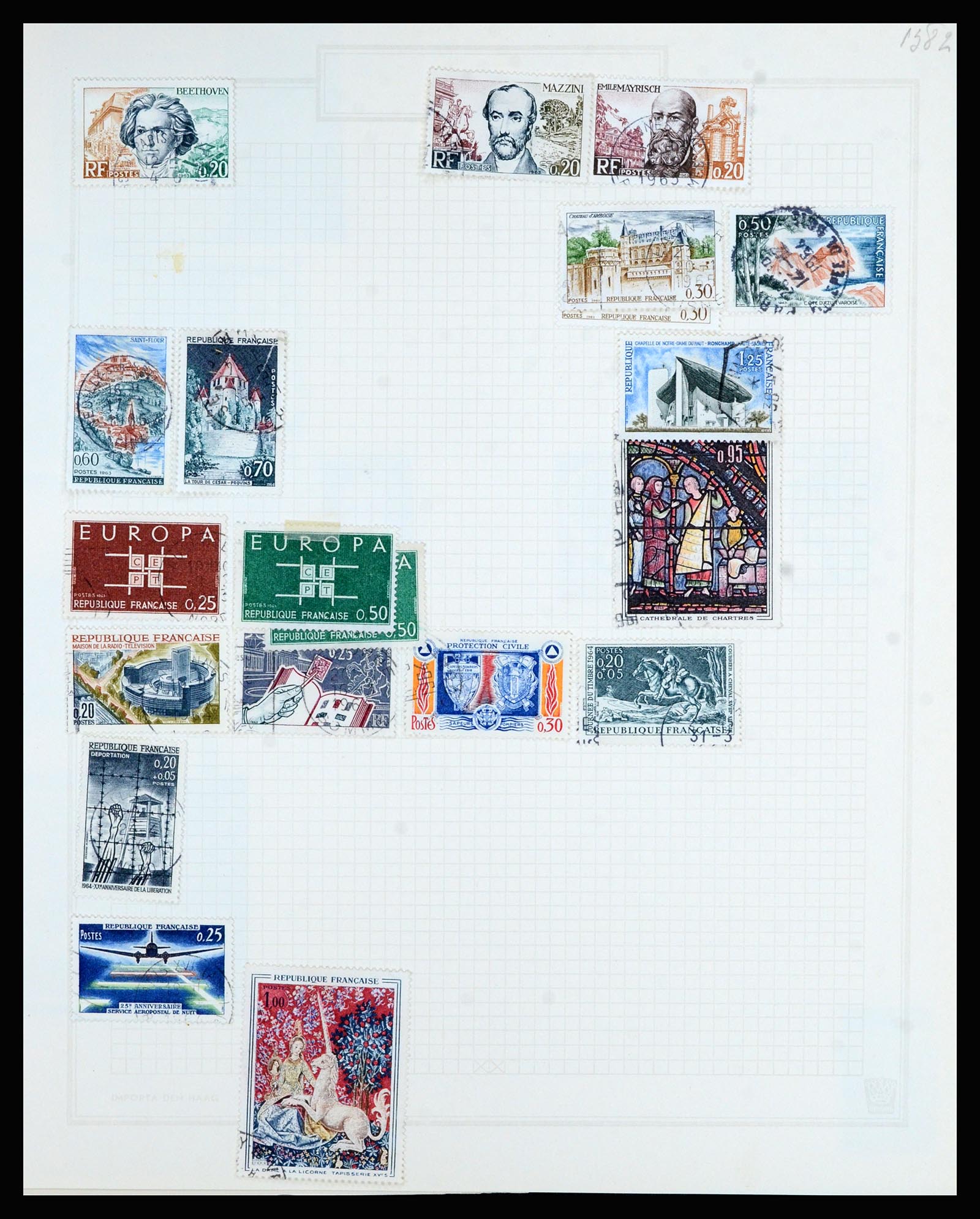 36872 048 - Postzegelverzameling 36872 Europese landen 1849-1950.