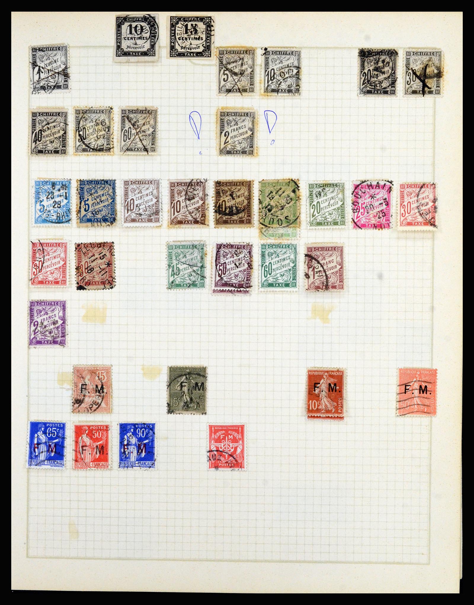 36872 054 - Postzegelverzameling 36872 Europese landen 1849-1950.