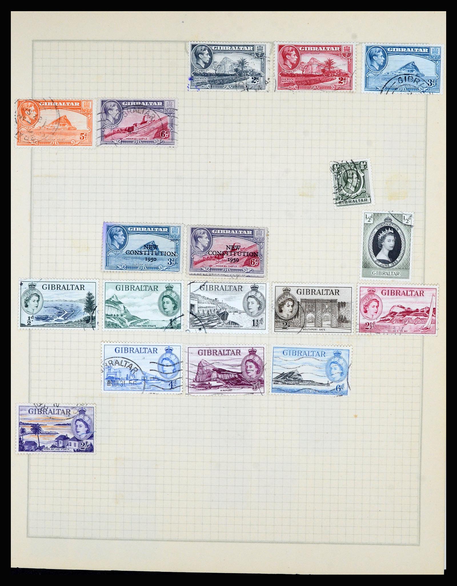 36872 062 - Postzegelverzameling 36872 Europese landen 1849-1950.