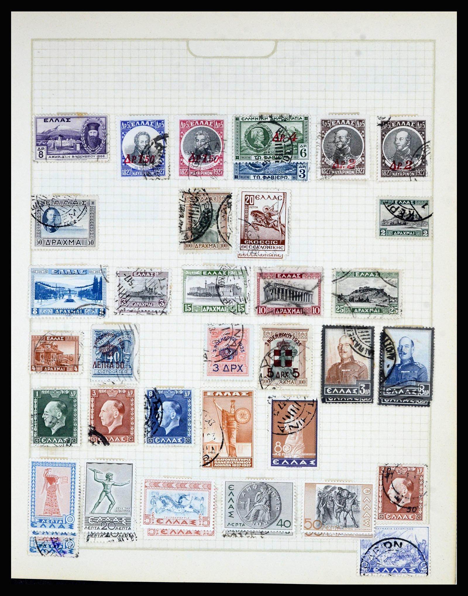 36872 070 - Postzegelverzameling 36872 Europese landen 1849-1950.