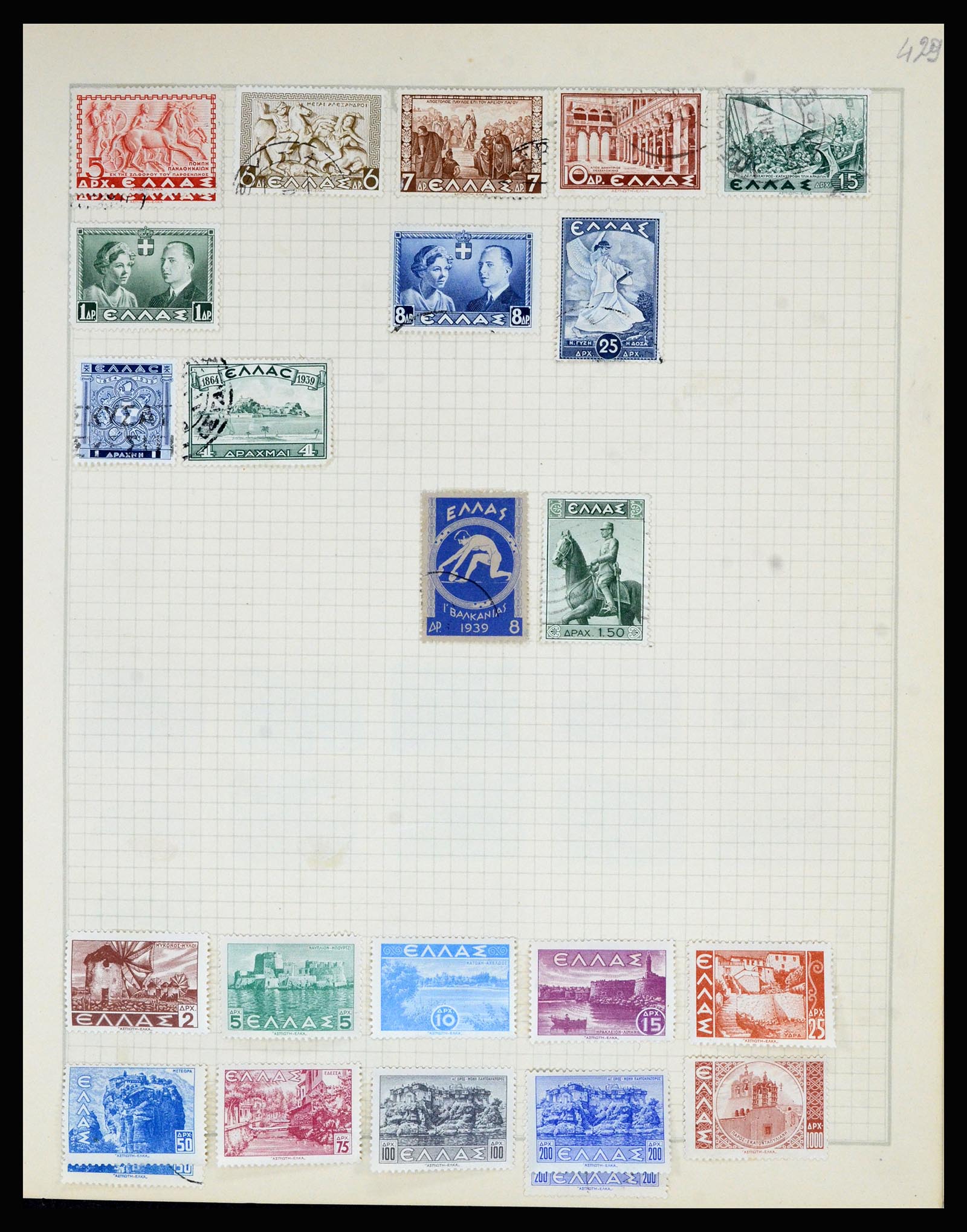 36872 071 - Postzegelverzameling 36872 Europese landen 1849-1950.