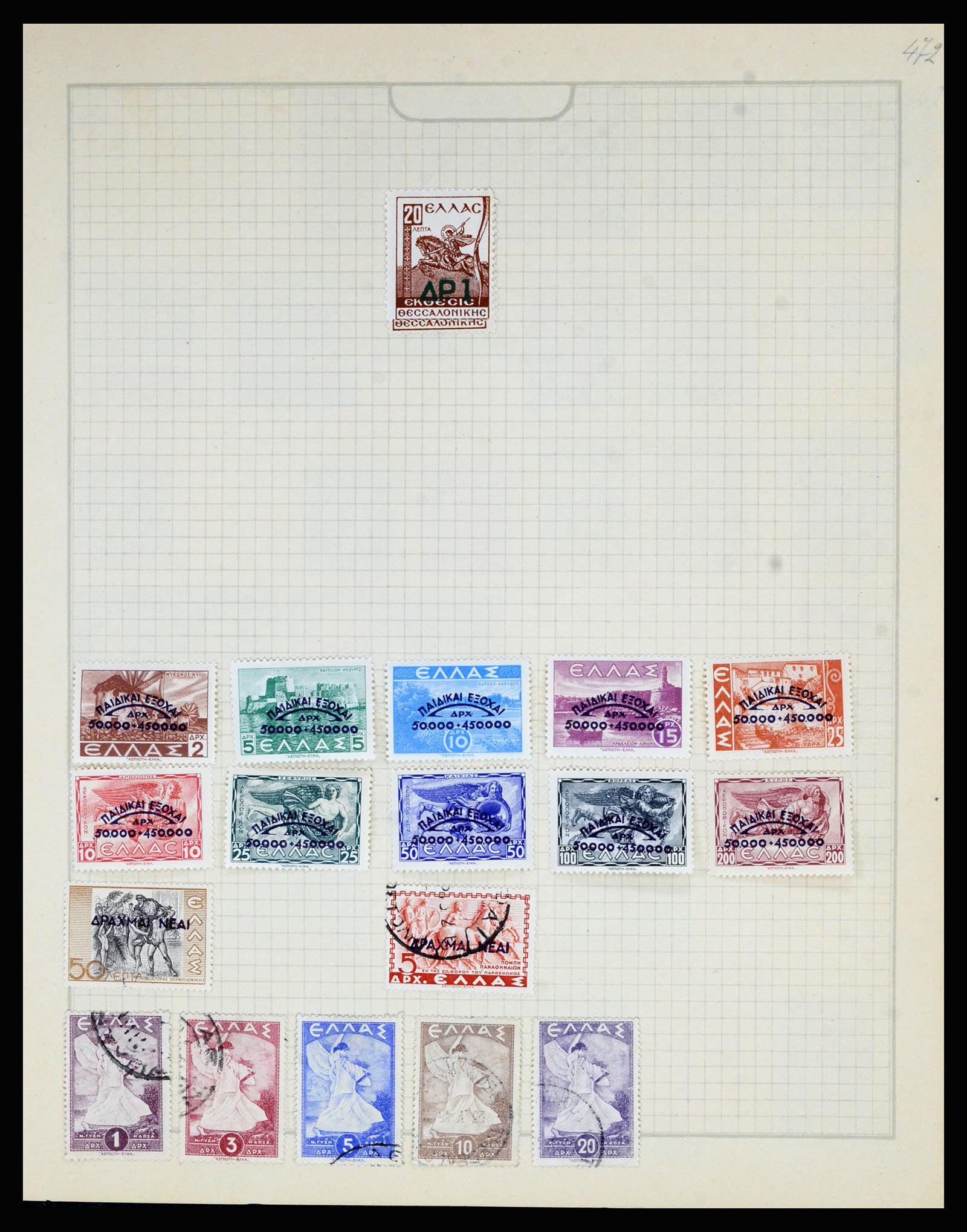 36872 072 - Postzegelverzameling 36872 Europese landen 1849-1950.