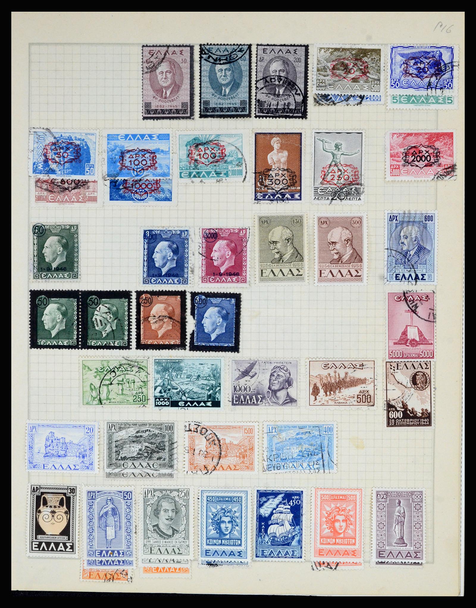 36872 073 - Postzegelverzameling 36872 Europese landen 1849-1950.