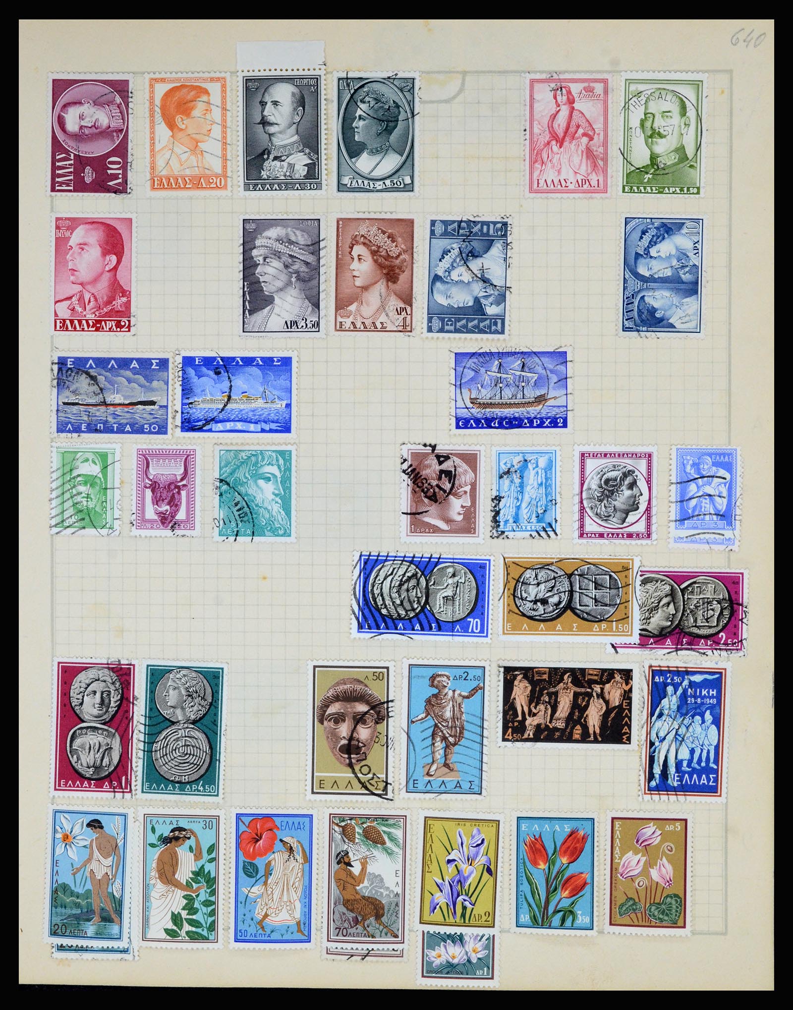 36872 076 - Postzegelverzameling 36872 Europese landen 1849-1950.