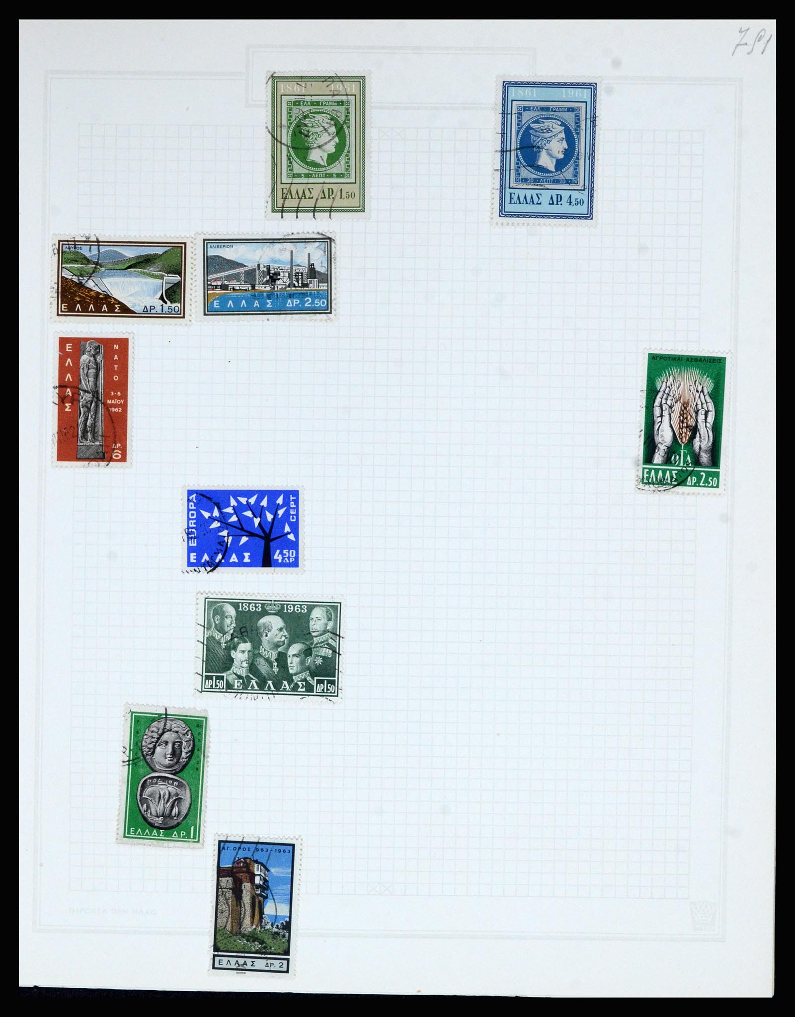 36872 078 - Postzegelverzameling 36872 Europese landen 1849-1950.