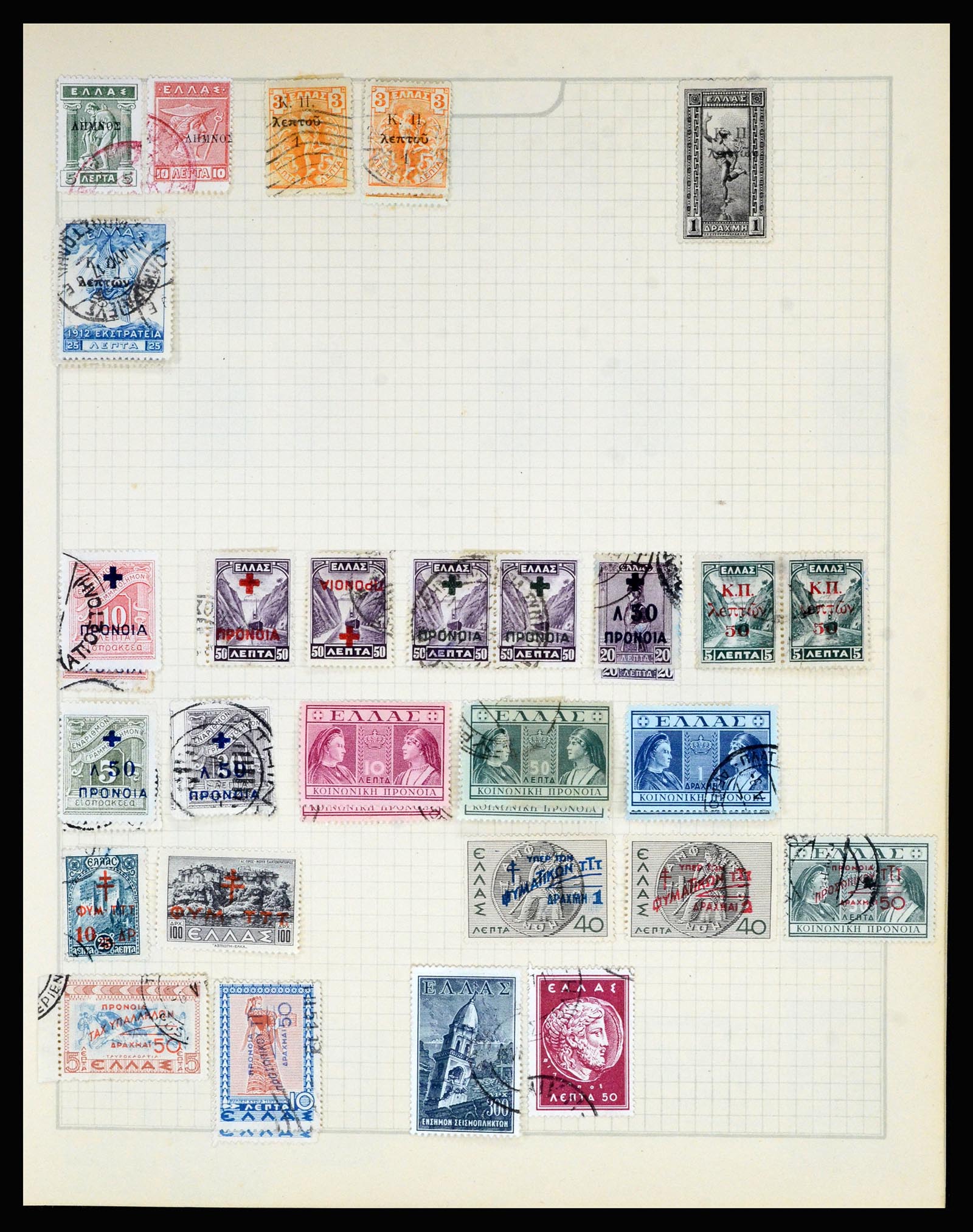 36872 082 - Postzegelverzameling 36872 Europese landen 1849-1950.
