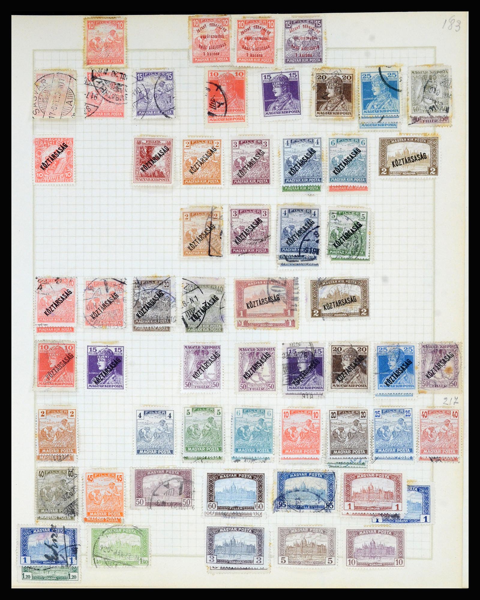 36872 090 - Postzegelverzameling 36872 Europese landen 1849-1950.